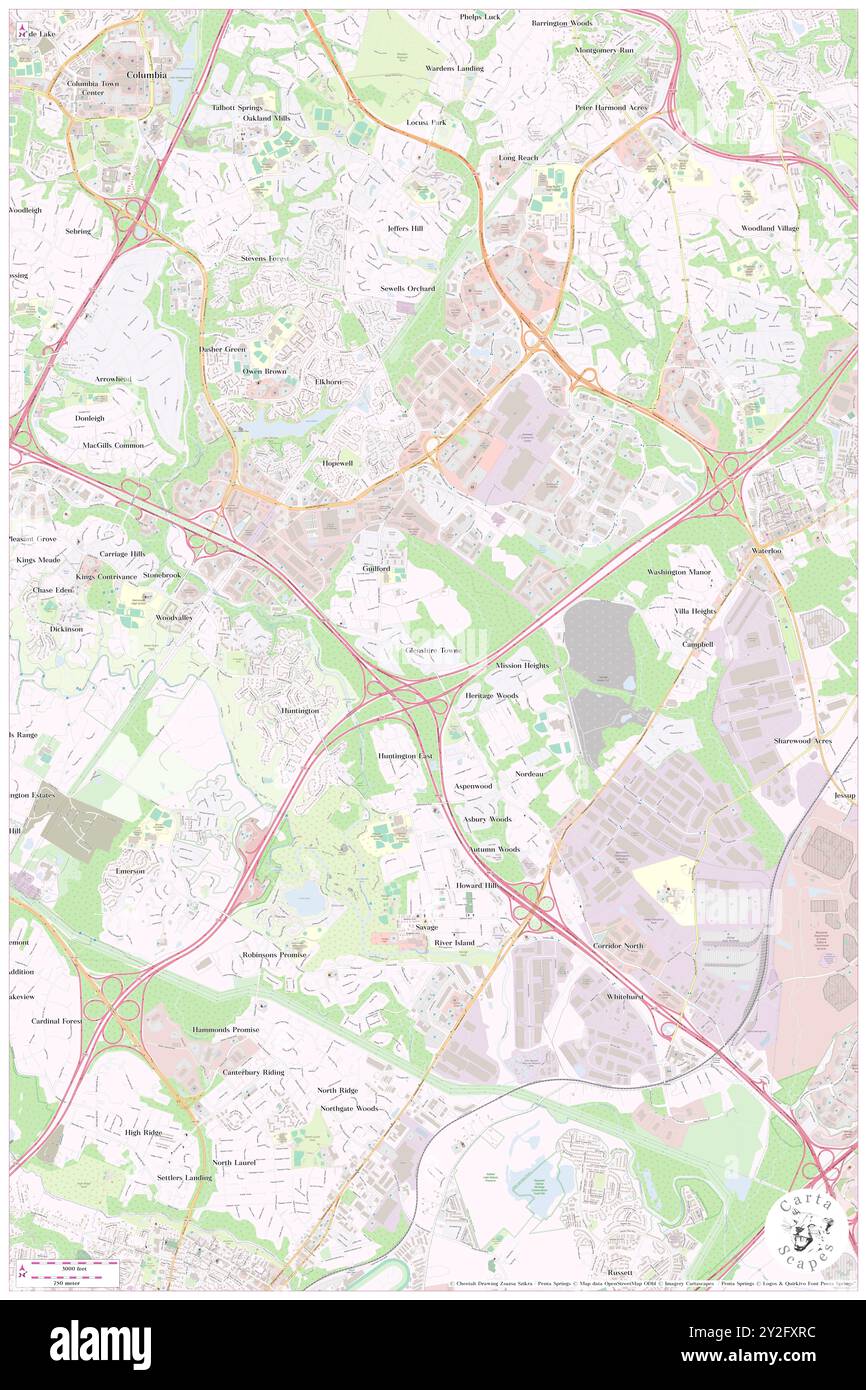 Glenshire Towne, Howard County, USA, USA, Maryland, n 39 9' 45''', S 76 49' 26'', Karte, Karte, Kartenausgabe 2024. Erkunden Sie Cartascapes, eine Karte, die die vielfältigen Landschaften, Kulturen und Ökosysteme der Erde enthüllt. Reisen Sie durch Zeit und Raum und entdecken Sie die Verflechtungen der Vergangenheit, Gegenwart und Zukunft unseres Planeten. Stockfoto