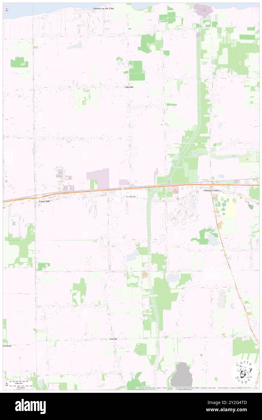 Fruitland, Wayne County, USA, USA, New York, n 43 13' 27'', S 77 20' 14'', Karte, Cartascapes Map, veröffentlicht 2024. Erkunden Sie Cartascapes, eine Karte, die die vielfältigen Landschaften, Kulturen und Ökosysteme der Erde enthüllt. Reisen Sie durch Zeit und Raum und entdecken Sie die Verflechtungen der Vergangenheit, Gegenwart und Zukunft unseres Planeten. Stockfoto