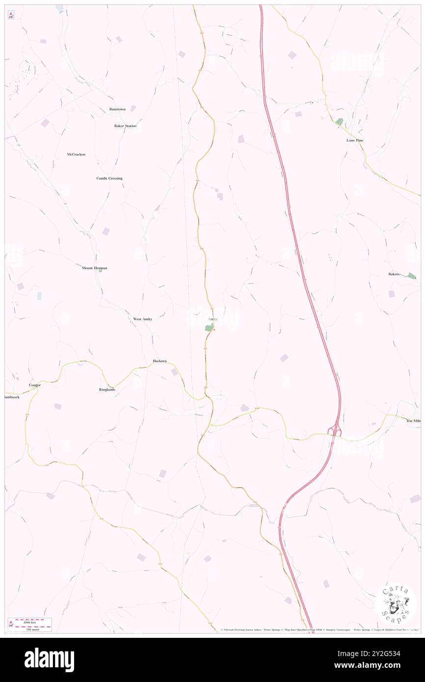 Amity, Washington County, USA, USA, Pennsylvania, n 40 2' 22'', S 80 12' 18'', Karte, Cartascapes Map, veröffentlicht 2024. Erkunden Sie Cartascapes, eine Karte, die die vielfältigen Landschaften, Kulturen und Ökosysteme der Erde enthüllt. Reisen Sie durch Zeit und Raum und entdecken Sie die Verflechtungen der Vergangenheit, Gegenwart und Zukunft unseres Planeten. Stockfoto