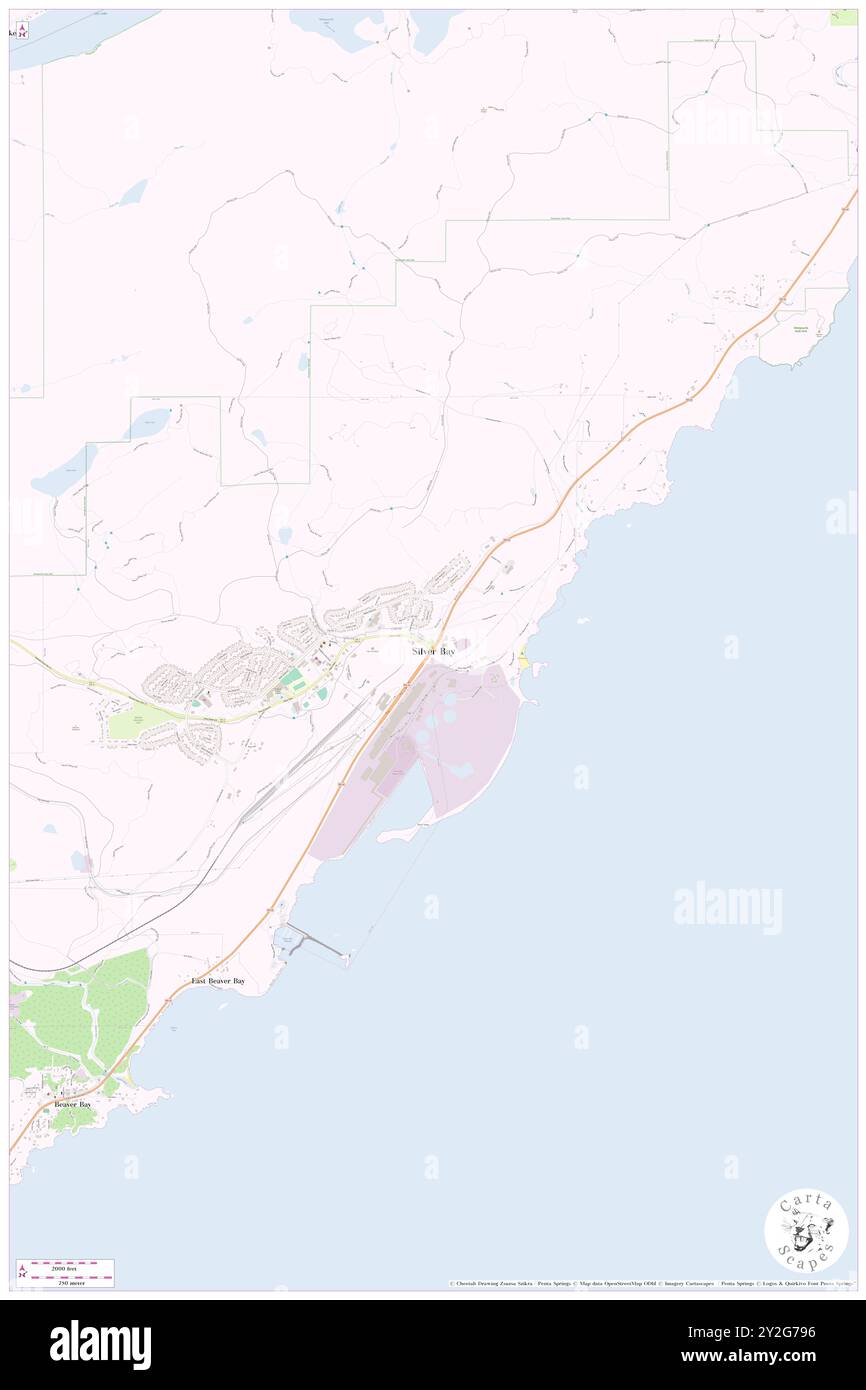 Silver Bay, Lake County, USA, USA, Minnesota, n 47 17' 39''', S 91 15' 26'', Karte, Cartascapes Map 2024 veröffentlicht. Erkunden Sie Cartascapes, eine Karte, die die vielfältigen Landschaften, Kulturen und Ökosysteme der Erde enthüllt. Reisen Sie durch Zeit und Raum und entdecken Sie die Verflechtungen der Vergangenheit, Gegenwart und Zukunft unseres Planeten. Stockfoto