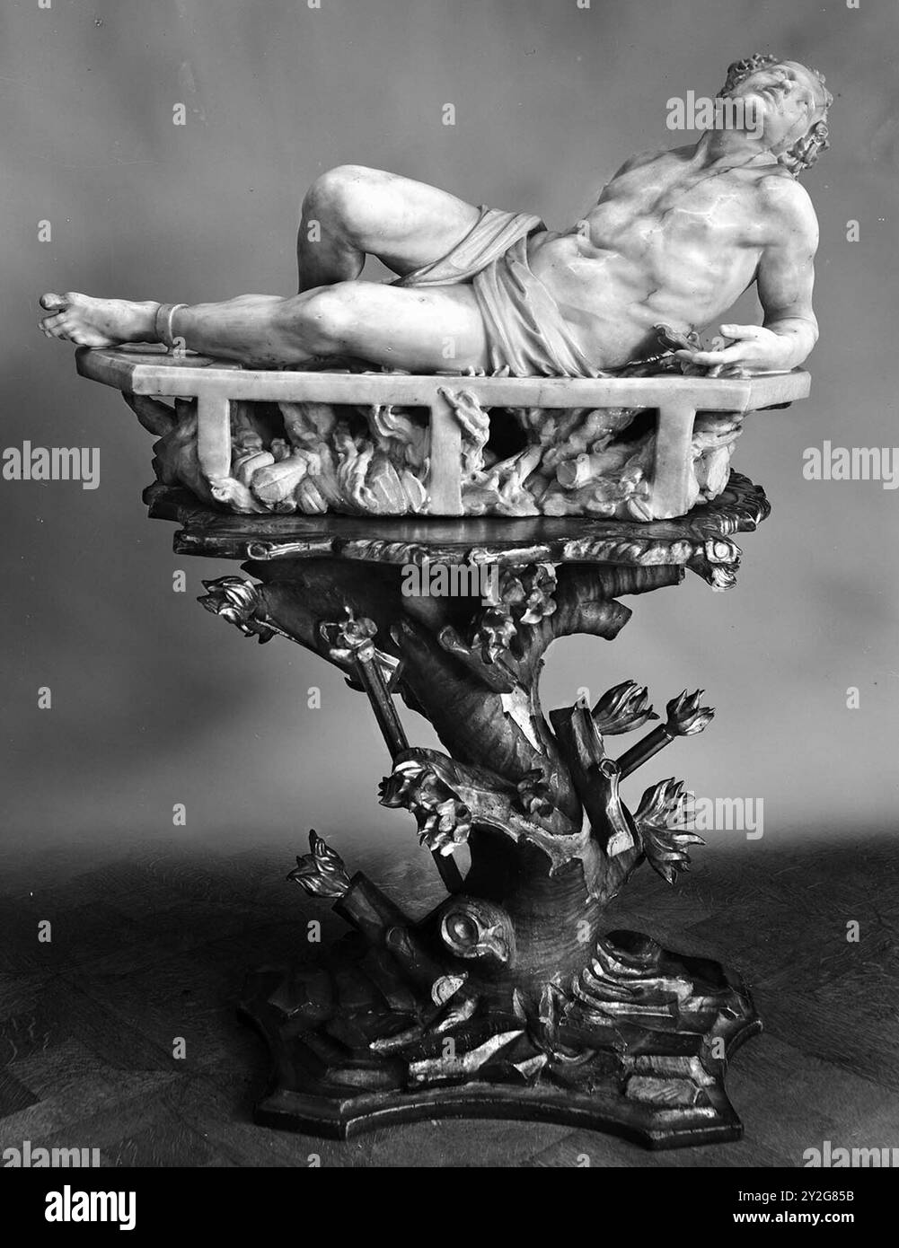 Martrydom des Heiligen Lorenzo Bernini Stockfoto