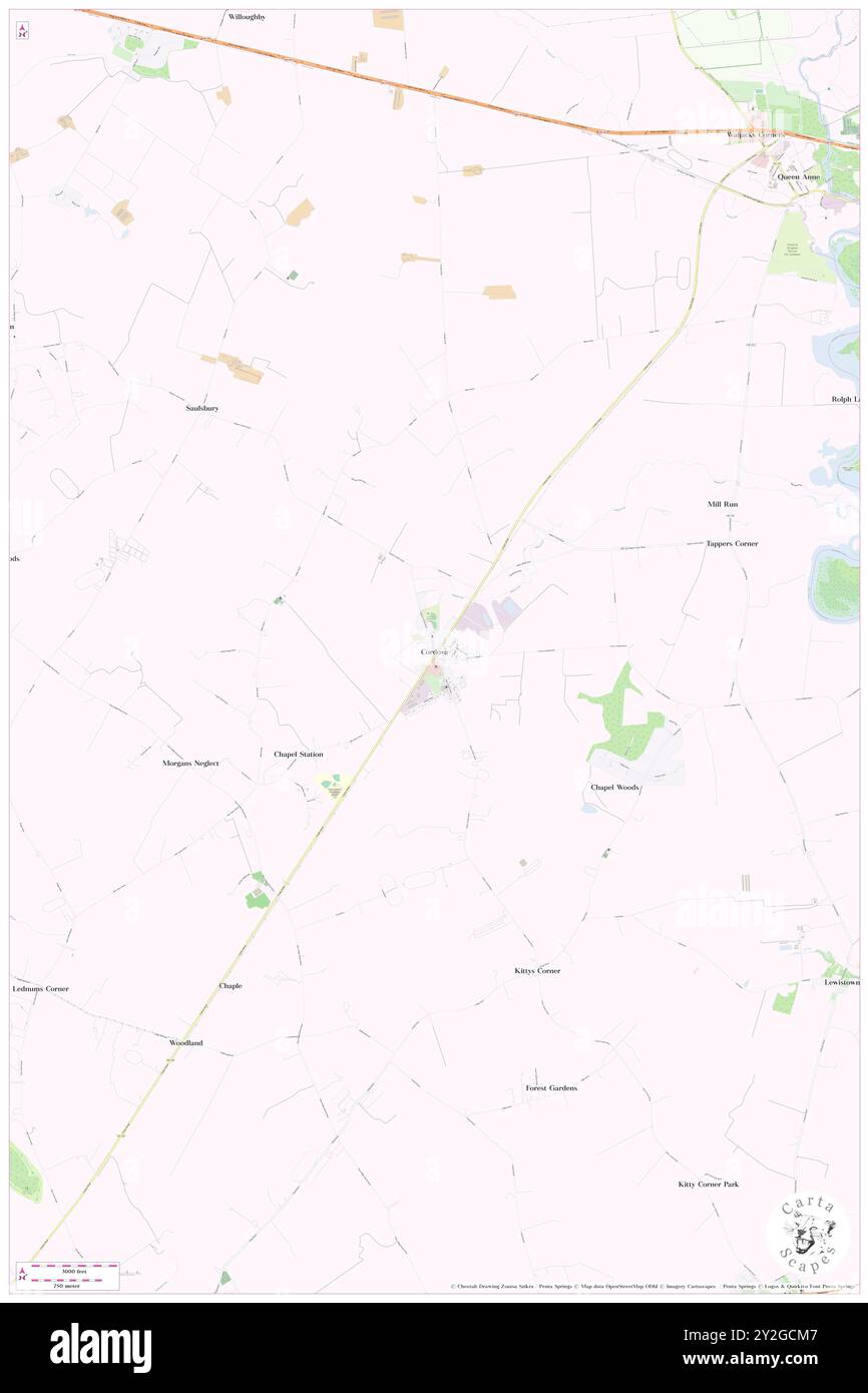 Cordova, Talbot County, USA, USA, Maryland, n 38 52' 32'', S 75 59' 45'', Karte, Cartascapes Map, veröffentlicht 2024. Erkunden Sie Cartascapes, eine Karte, die die vielfältigen Landschaften, Kulturen und Ökosysteme der Erde enthüllt. Reisen Sie durch Zeit und Raum und entdecken Sie die Verflechtungen der Vergangenheit, Gegenwart und Zukunft unseres Planeten. Stockfoto