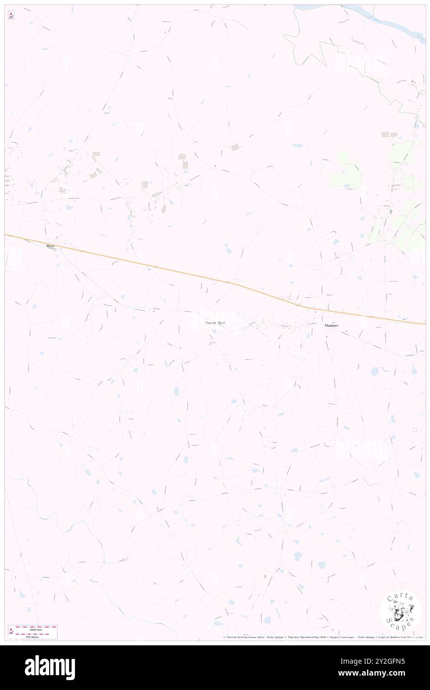 Boone Trail, Harnett County, USA, USA, North Carolina, n 35 25' 2'', S 78 57' 40'', Karte, Cartascapes Map, veröffentlicht 2024. Erkunden Sie Cartascapes, eine Karte, die die vielfältigen Landschaften, Kulturen und Ökosysteme der Erde enthüllt. Reisen Sie durch Zeit und Raum und entdecken Sie die Verflechtungen der Vergangenheit, Gegenwart und Zukunft unseres Planeten. Stockfoto