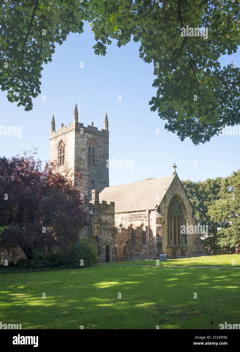 Die denkmalgeschützte St. Michael and All Angels Church, Houghton le Spring, England, Großbritannien Stockfoto