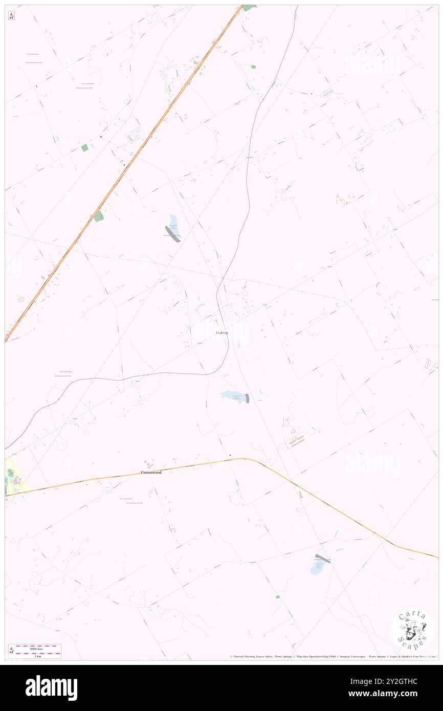 Harbin, Erath County, USA, USA, Texas, n 32 7' 0'', S 98 16' 24'', Karte, Cartascapes Map, veröffentlicht 2024. Erkunden Sie Cartascapes, eine Karte, die die vielfältigen Landschaften, Kulturen und Ökosysteme der Erde enthüllt. Reisen Sie durch Zeit und Raum und entdecken Sie die Verflechtungen der Vergangenheit, Gegenwart und Zukunft unseres Planeten. Stockfoto