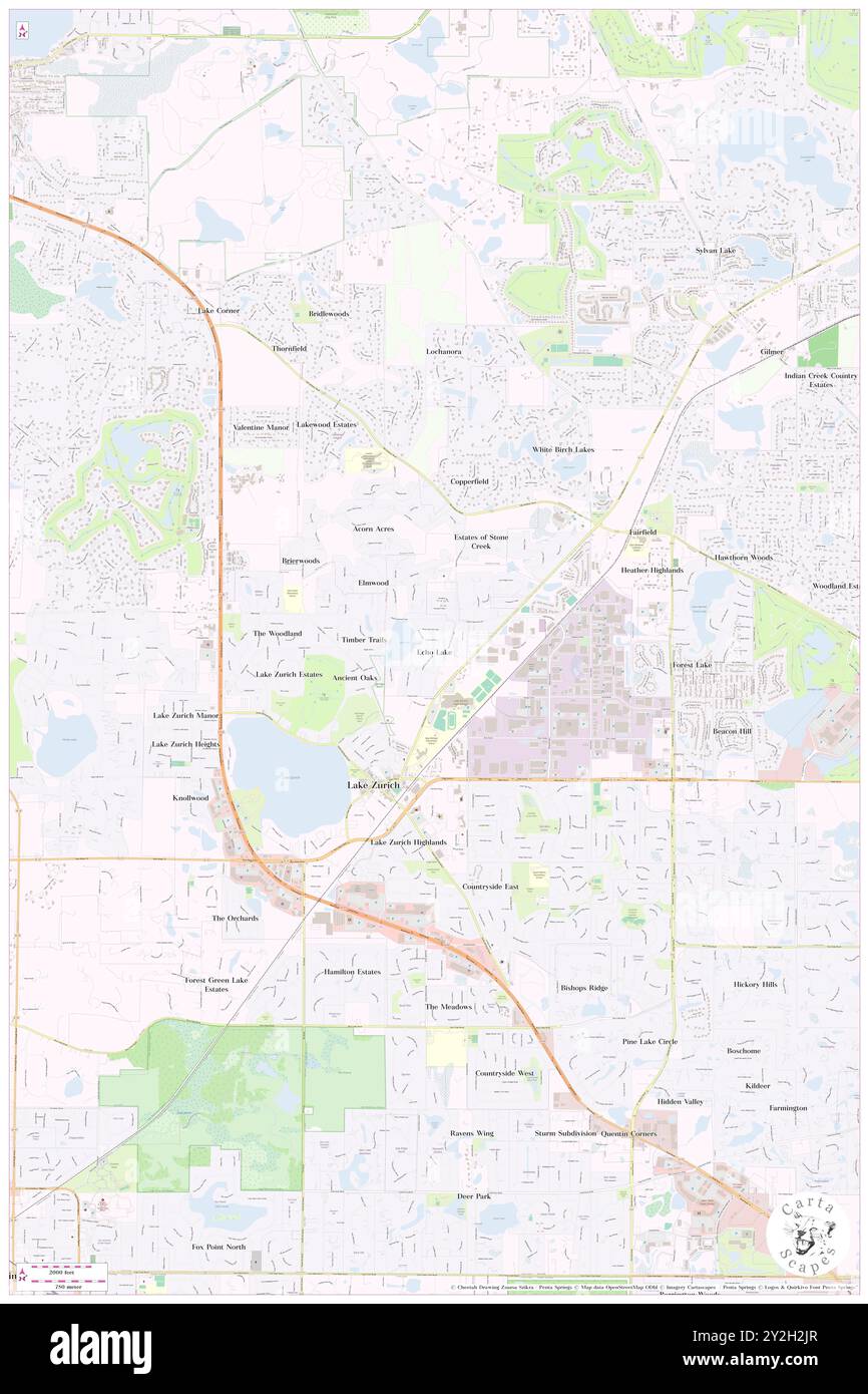 Echo Lake, Lake County, USA, USA, Illinois, n 42 12' 31'', S 88 5' 10'', Karte, Cartascapes Map, veröffentlicht 2024. Erkunden Sie Cartascapes, eine Karte, die die vielfältigen Landschaften, Kulturen und Ökosysteme der Erde enthüllt. Reisen Sie durch Zeit und Raum und entdecken Sie die Verflechtungen der Vergangenheit, Gegenwart und Zukunft unseres Planeten. Stockfoto