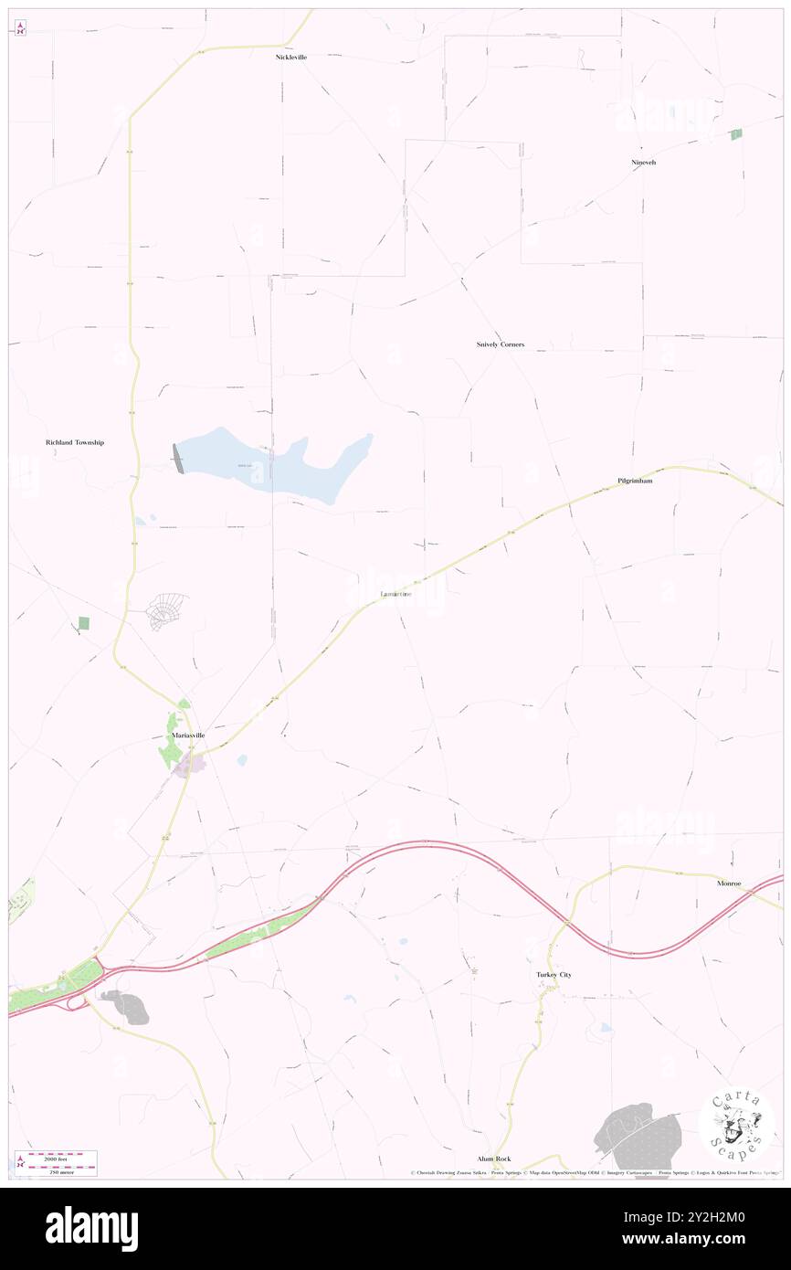 Lamartine, Clarion County, USA, USA, Pennsylvania, n 41 13' 21'', S 79 38' 2'', Karte, Cartascapes Map, veröffentlicht 2024. Erkunden Sie Cartascapes, eine Karte, die die vielfältigen Landschaften, Kulturen und Ökosysteme der Erde enthüllt. Reisen Sie durch Zeit und Raum und entdecken Sie die Verflechtungen der Vergangenheit, Gegenwart und Zukunft unseres Planeten. Stockfoto