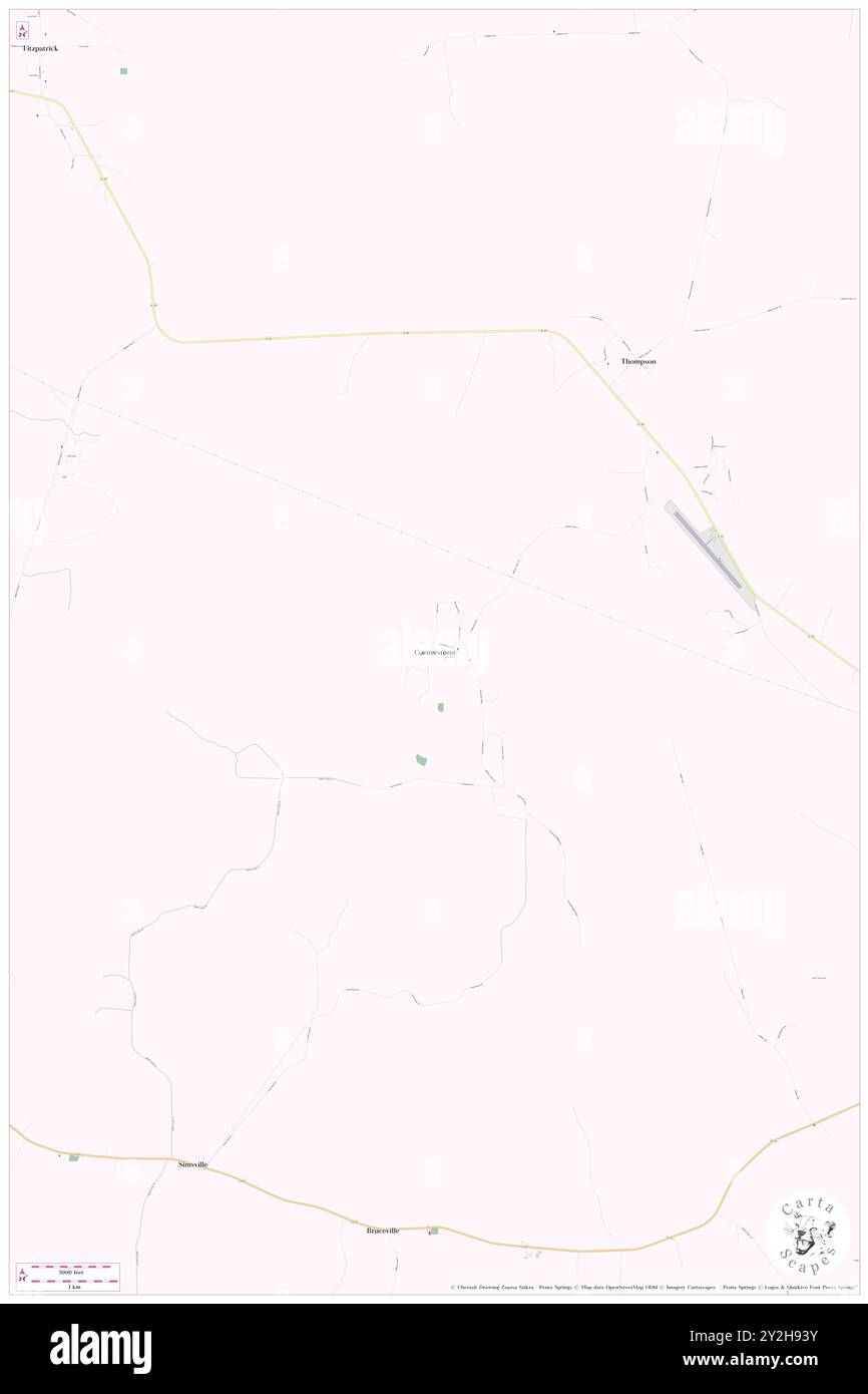 Cornerstone, Bullock County, USA, Vereinigte Staaten, Alabama, n 32 9' 21'', S 85 50' 31'', Karte, Cartascapes Map, veröffentlicht 2024. Erkunden Sie Cartascapes, eine Karte, die die vielfältigen Landschaften, Kulturen und Ökosysteme der Erde enthüllt. Reisen Sie durch Zeit und Raum und entdecken Sie die Verflechtungen der Vergangenheit, Gegenwart und Zukunft unseres Planeten. Stockfoto