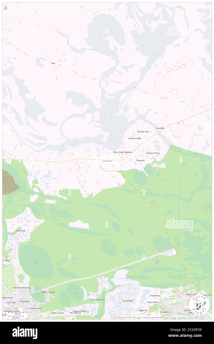 Grahamville, Horry County, USA, Vereinigte Staaten, South Carolina, n 33 49' 17'', S 78 54' 39'', Karte, Cartascapes Map, veröffentlicht 2024. Erkunden Sie Cartascapes, eine Karte, die die vielfältigen Landschaften, Kulturen und Ökosysteme der Erde enthüllt. Reisen Sie durch Zeit und Raum und entdecken Sie die Verflechtungen der Vergangenheit, Gegenwart und Zukunft unseres Planeten. Stockfoto