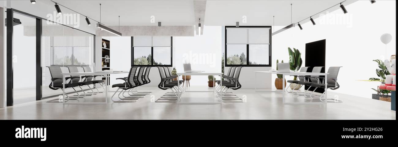 3D-Render von Arbeitsbereich Stockfoto