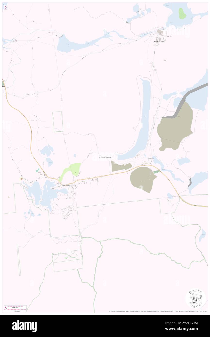 Benson Mines, St. Lawrence County, USA, USA, New York, n 44 10' 11''', S 75 0' 55'', Karte, Karte, Kartenausgabe 2024. Erkunden Sie Cartascapes, eine Karte, die die vielfältigen Landschaften, Kulturen und Ökosysteme der Erde enthüllt. Reisen Sie durch Zeit und Raum und entdecken Sie die Verflechtungen der Vergangenheit, Gegenwart und Zukunft unseres Planeten. Stockfoto