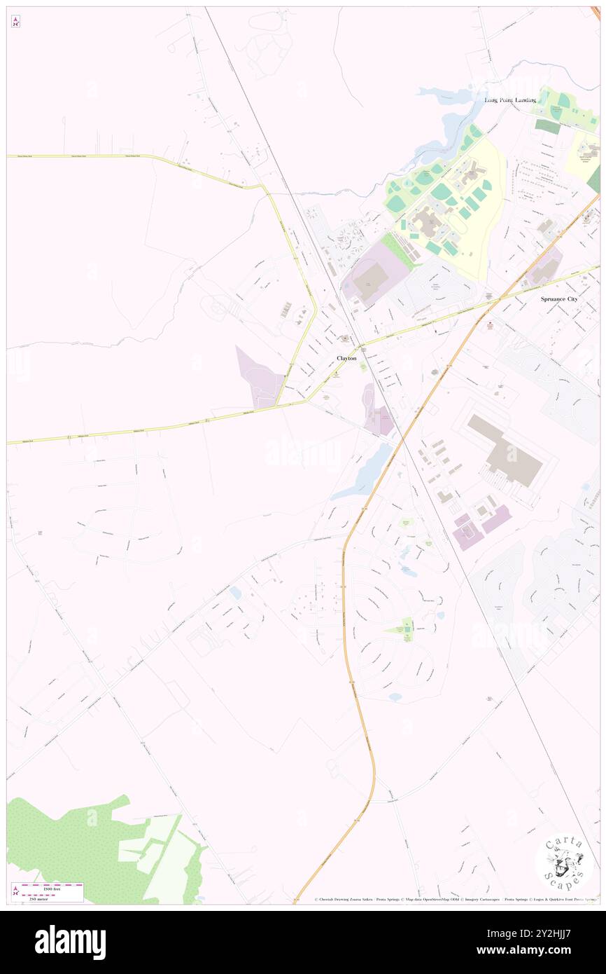 Clayton, Kent County, USA, Delaware, n 39 17' 26'', S 75 38' 3'', Karte, Cartascapes Map, veröffentlicht 2024. Erkunden Sie Cartascapes, eine Karte, die die vielfältigen Landschaften, Kulturen und Ökosysteme der Erde enthüllt. Reisen Sie durch Zeit und Raum und entdecken Sie die Verflechtungen der Vergangenheit, Gegenwart und Zukunft unseres Planeten. Stockfoto