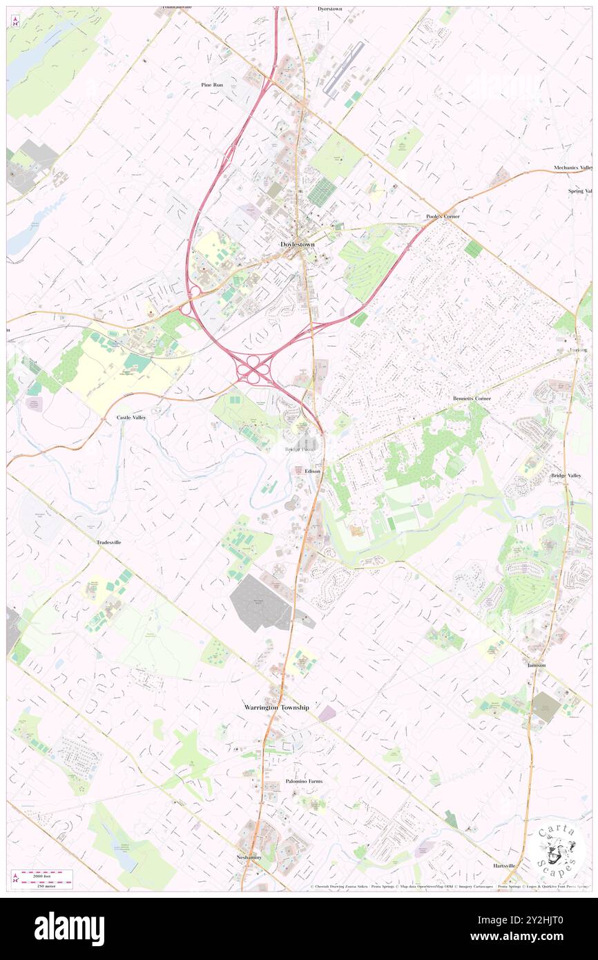 Bridge Point, Bucks County, USA, USA, Pennsylvania, n 40 16' 59'', S 75 7' 48'', Karte, Cartascapes Map, veröffentlicht 2024. Erkunden Sie Cartascapes, eine Karte, die die vielfältigen Landschaften, Kulturen und Ökosysteme der Erde enthüllt. Reisen Sie durch Zeit und Raum und entdecken Sie die Verflechtungen der Vergangenheit, Gegenwart und Zukunft unseres Planeten. Stockfoto