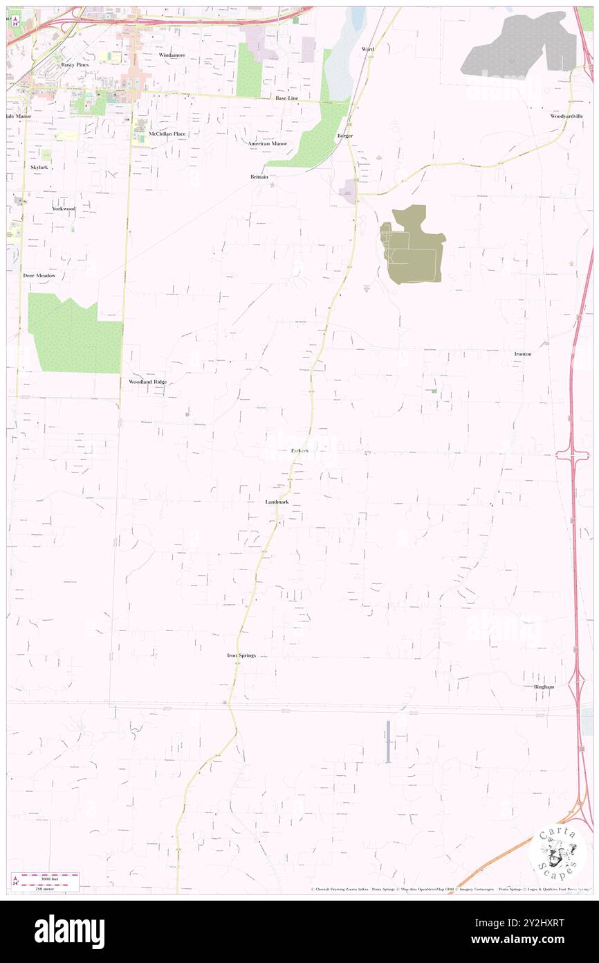 Parkers, Pulaski County, USA, USA, Arkansas, n 34 37' 6'', S 92 18' 56'', Karte, Cartascapes Map, veröffentlicht 2024. Erkunden Sie Cartascapes, eine Karte, die die vielfältigen Landschaften, Kulturen und Ökosysteme der Erde enthüllt. Reisen Sie durch Zeit und Raum und entdecken Sie die Verflechtungen der Vergangenheit, Gegenwart und Zukunft unseres Planeten. Stockfoto