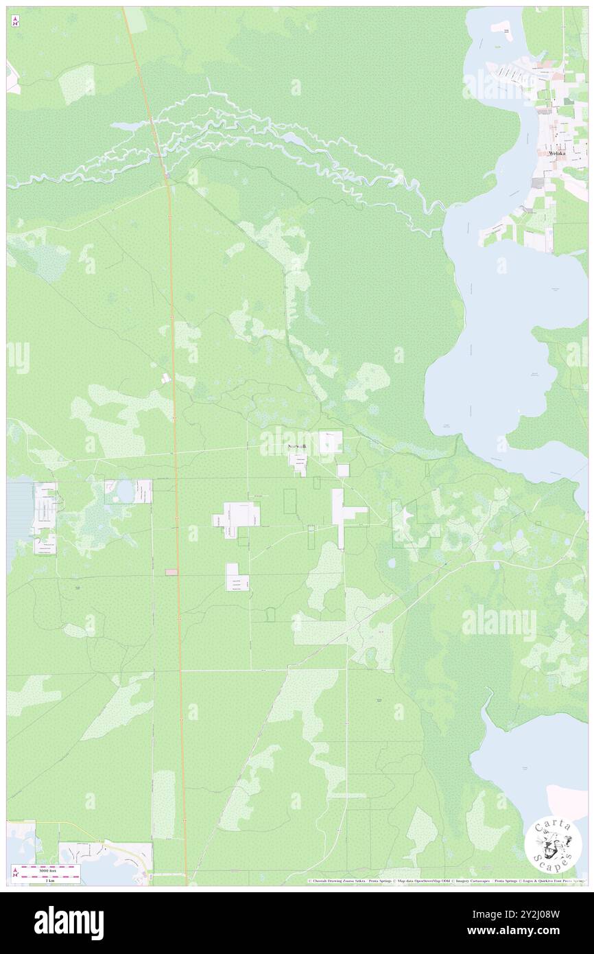 Norwalk, Putnam County, USA, USA, Florida, n 29 26' 5''', S 81 42' 59'', Karte, Cartascapes Map, veröffentlicht 2024. Erkunden Sie Cartascapes, eine Karte, die die vielfältigen Landschaften, Kulturen und Ökosysteme der Erde enthüllt. Reisen Sie durch Zeit und Raum und entdecken Sie die Verflechtungen der Vergangenheit, Gegenwart und Zukunft unseres Planeten. Stockfoto