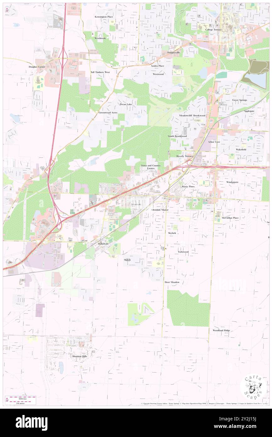 Merrivale, Pulaski County, USA, USA, Arkansas, n 34 40' 2'', S 92 22' 26'', Karte, Cartascapes Map, veröffentlicht 2024. Erkunden Sie Cartascapes, eine Karte, die die vielfältigen Landschaften, Kulturen und Ökosysteme der Erde enthüllt. Reisen Sie durch Zeit und Raum und entdecken Sie die Verflechtungen der Vergangenheit, Gegenwart und Zukunft unseres Planeten. Stockfoto