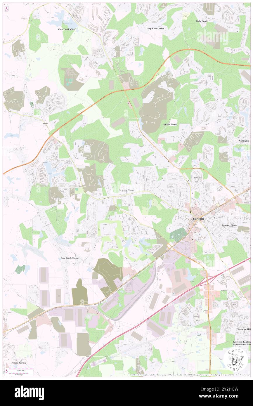 Rosegate Manor, Fulton County, USA, Vereinigte Staaten, Georgia, n 33 34' 36'', S 84 36' 36'', Karte, Cartascapes Map, veröffentlicht 2024. Erkunden Sie Cartascapes, eine Karte, die die vielfältigen Landschaften, Kulturen und Ökosysteme der Erde enthüllt. Reisen Sie durch Zeit und Raum und entdecken Sie die Verflechtungen der Vergangenheit, Gegenwart und Zukunft unseres Planeten. Stockfoto