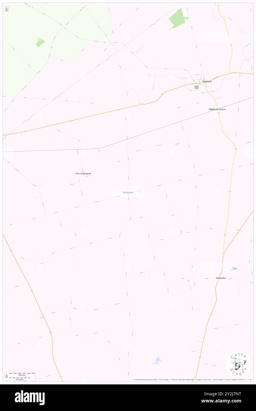 Careytown, Highland County, USA, USA, Ohio, n 39 18' 36'', S 83 37' 44'', Karte, Cartascapes Map, veröffentlicht 2024. Erkunden Sie Cartascapes, eine Karte, die die vielfältigen Landschaften, Kulturen und Ökosysteme der Erde enthüllt. Reisen Sie durch Zeit und Raum und entdecken Sie die Verflechtungen der Vergangenheit, Gegenwart und Zukunft unseres Planeten. Stockfoto