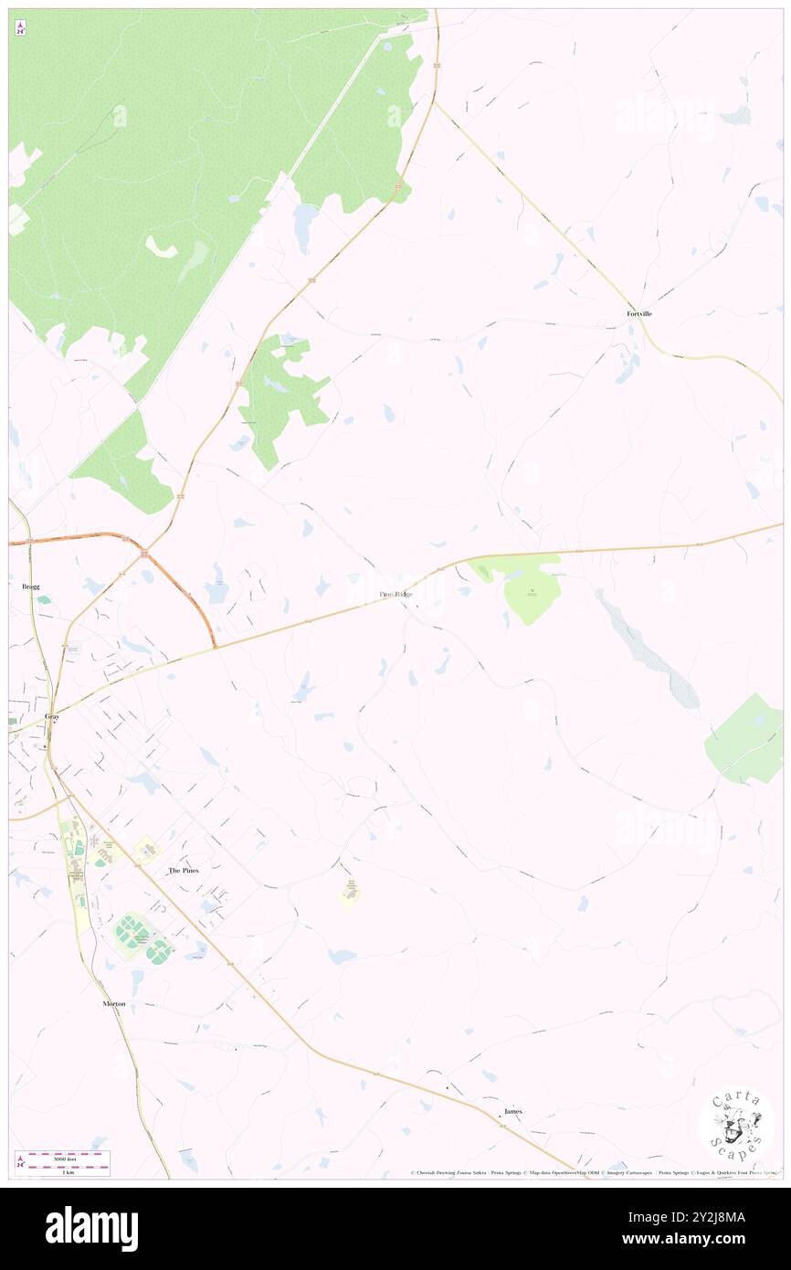 Pine Ridge, Jones County, USA, USA, Georgia, n 33 1' 22'', S 83 29' 20'', Karte, Cartascapes Map, veröffentlicht 2024. Erkunden Sie Cartascapes, eine Karte, die die vielfältigen Landschaften, Kulturen und Ökosysteme der Erde enthüllt. Reisen Sie durch Zeit und Raum und entdecken Sie die Verflechtungen der Vergangenheit, Gegenwart und Zukunft unseres Planeten. Stockfoto