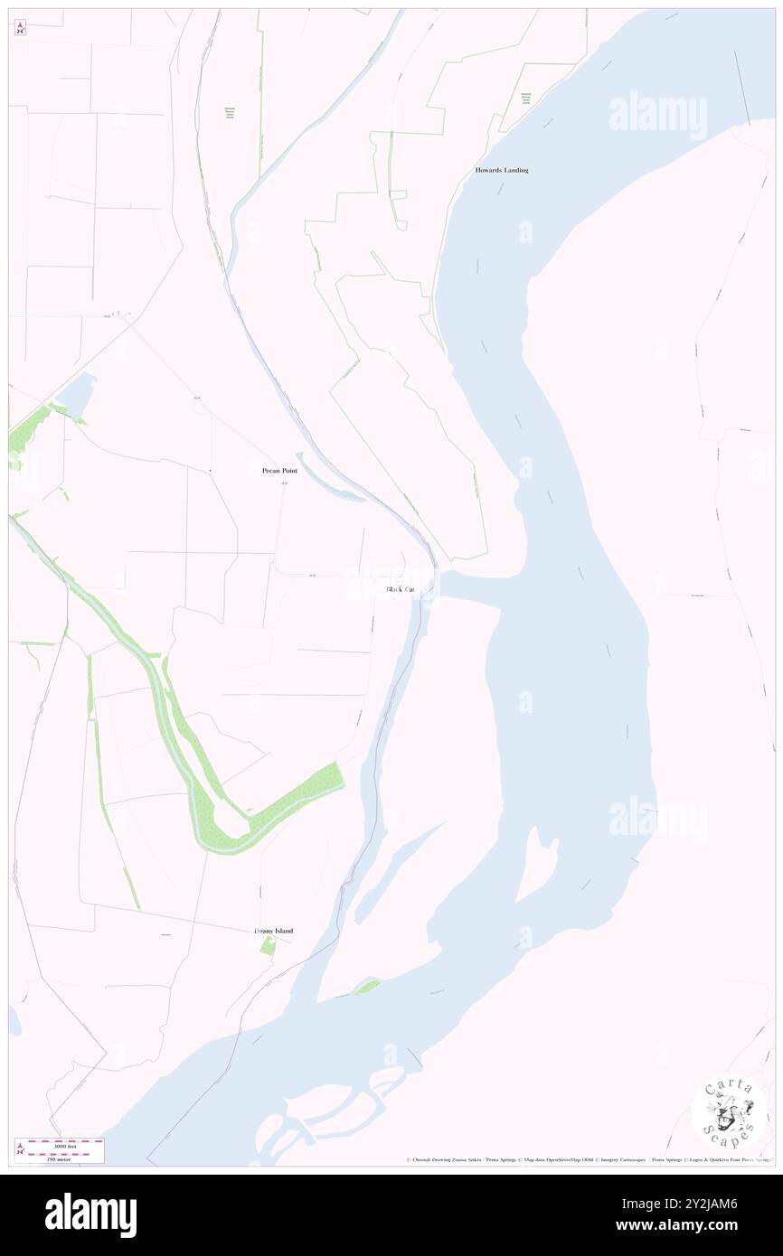 Black Cat, Mississippi County, USA, USA, Arkansas, n 35 27' 54'', S 90 1' 28'', Karte, Cartascapes Map, veröffentlicht 2024. Erkunden Sie Cartascapes, eine Karte, die die vielfältigen Landschaften, Kulturen und Ökosysteme der Erde enthüllt. Reisen Sie durch Zeit und Raum und entdecken Sie die Verflechtungen der Vergangenheit, Gegenwart und Zukunft unseres Planeten. Stockfoto