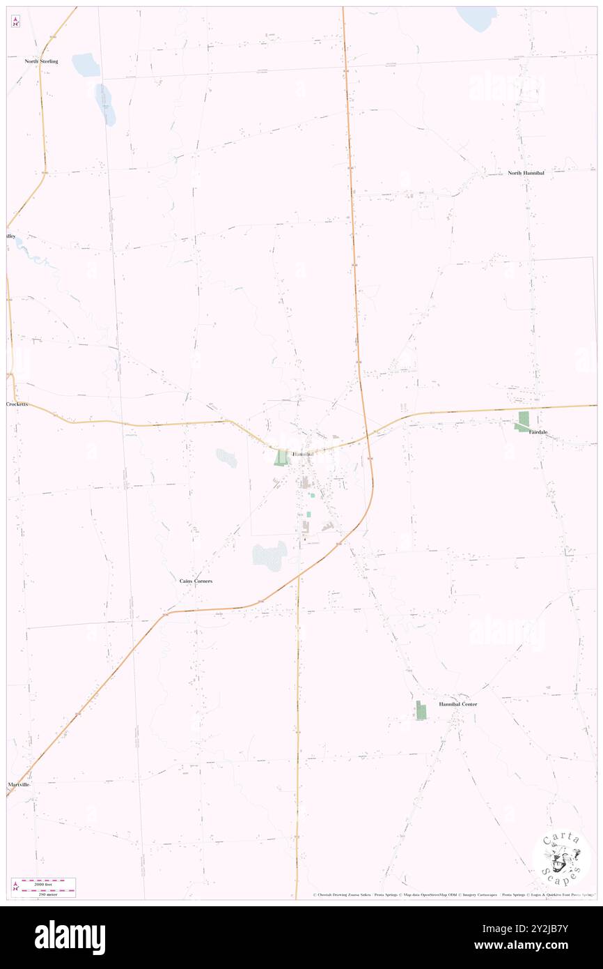 Hannibal, Oswego County, USA, USA, New York, n 43 19' 16'', S 76 34' 43'', Karte, Cartascapes Map, veröffentlicht 2024. Erkunden Sie Cartascapes, eine Karte, die die vielfältigen Landschaften, Kulturen und Ökosysteme der Erde enthüllt. Reisen Sie durch Zeit und Raum und entdecken Sie die Verflechtungen der Vergangenheit, Gegenwart und Zukunft unseres Planeten. Stockfoto