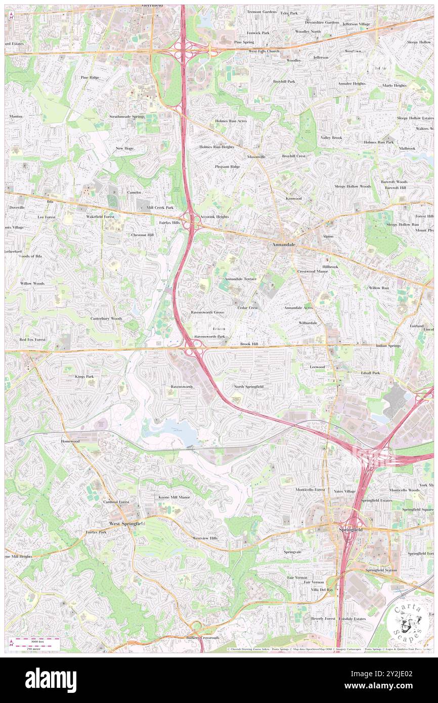 Bristow, Fairfax County, USA, USA, Virginia, n 38 48' 53'', S 77 12' 41'', Karte, Cartascapes Map, veröffentlicht 2024. Erkunden Sie Cartascapes, eine Karte, die die vielfältigen Landschaften, Kulturen und Ökosysteme der Erde enthüllt. Reisen Sie durch Zeit und Raum und entdecken Sie die Verflechtungen der Vergangenheit, Gegenwart und Zukunft unseres Planeten. Stockfoto