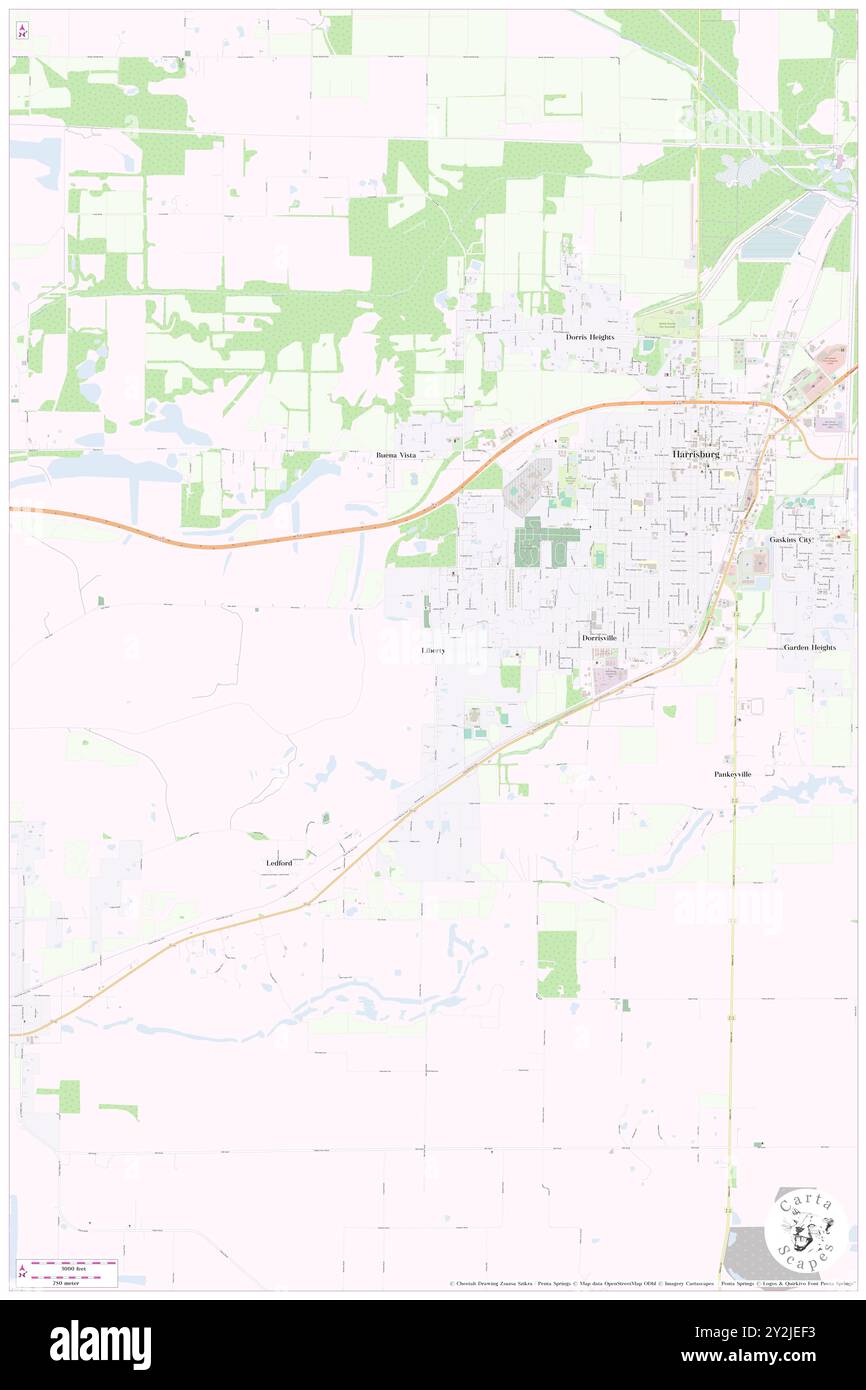 Liberty, Saline County, USA, USA, Illinois, n 37 43' 12'', S 88 34' 18'', Karte, Cartascapes Map, veröffentlicht 2024. Erkunden Sie Cartascapes, eine Karte, die die vielfältigen Landschaften, Kulturen und Ökosysteme der Erde enthüllt. Reisen Sie durch Zeit und Raum und entdecken Sie die Verflechtungen der Vergangenheit, Gegenwart und Zukunft unseres Planeten. Stockfoto