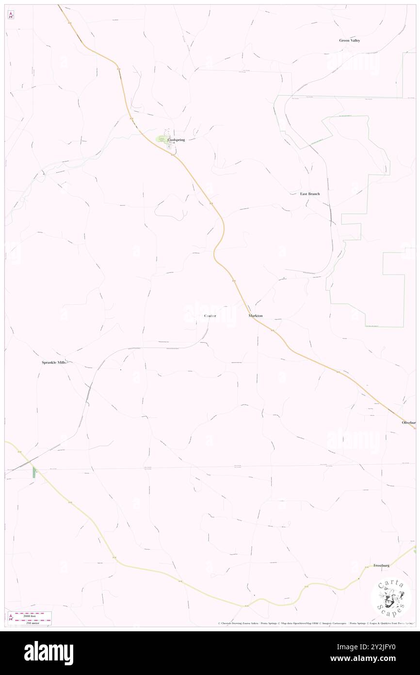 Coulter, Jefferson County, USA, USA, Pennsylvania, n 41 0' 38'', S 79 4' 31'', Karte, Cartascapes Map, veröffentlicht 2024. Erkunden Sie Cartascapes, eine Karte, die die vielfältigen Landschaften, Kulturen und Ökosysteme der Erde enthüllt. Reisen Sie durch Zeit und Raum und entdecken Sie die Verflechtungen der Vergangenheit, Gegenwart und Zukunft unseres Planeten. Stockfoto