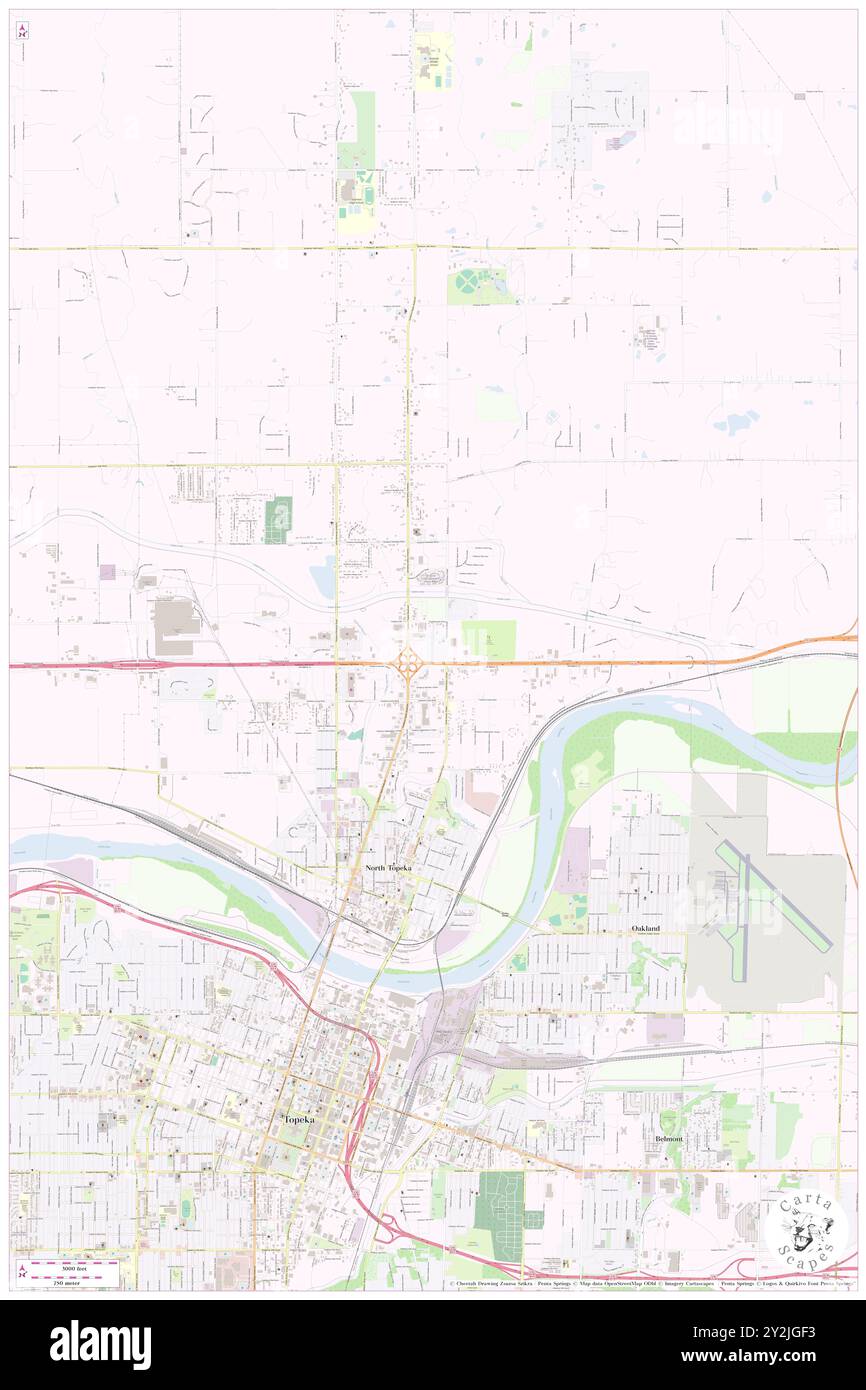 Caravan Mobile Park, Shawnee County, USA, Vereinigte Staaten, Kansas, n 39 5' 32'', S 95 39' 41'', Karte, Cartascapes Map, veröffentlicht 2024. Erkunden Sie Cartascapes, eine Karte, die die vielfältigen Landschaften, Kulturen und Ökosysteme der Erde enthüllt. Reisen Sie durch Zeit und Raum und entdecken Sie die Verflechtungen der Vergangenheit, Gegenwart und Zukunft unseres Planeten. Stockfoto