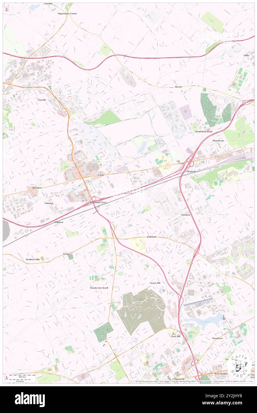 Ship Road, Chester County, USA, USA, Pennsylvania, n 40 1' 24'', S 75 36' 34'', Karte, Karte, Kartenausgabe 2024. Erkunden Sie Cartascapes, eine Karte, die die vielfältigen Landschaften, Kulturen und Ökosysteme der Erde enthüllt. Reisen Sie durch Zeit und Raum und entdecken Sie die Verflechtungen der Vergangenheit, Gegenwart und Zukunft unseres Planeten. Stockfoto