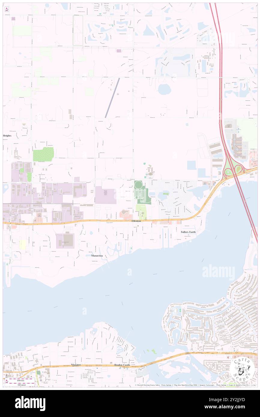 Ellenton, Manatee County, USA, USA, Florida, n 27 31' 18'', S 82 31' 39'', Karte, Cartascapes Map, veröffentlicht 2024. Erkunden Sie Cartascapes, eine Karte, die die vielfältigen Landschaften, Kulturen und Ökosysteme der Erde enthüllt. Reisen Sie durch Zeit und Raum und entdecken Sie die Verflechtungen der Vergangenheit, Gegenwart und Zukunft unseres Planeten. Stockfoto