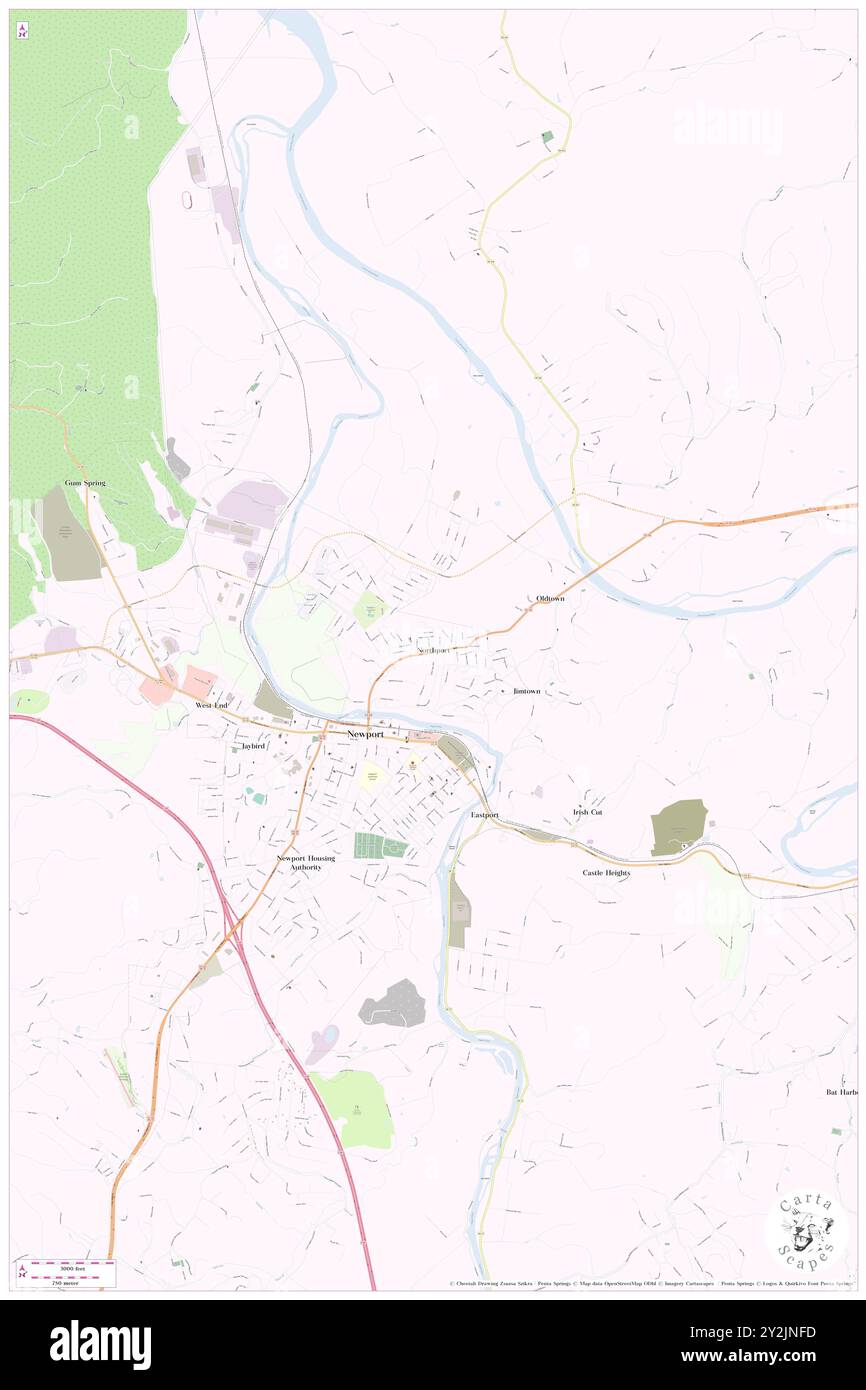 Northport, Cocke County, USA, USA, Tennessee, n 35 58' 30'', S 83 10' 46'', Karte, Cartascapes Map, veröffentlicht 2024. Erkunden Sie Cartascapes, eine Karte, die die vielfältigen Landschaften, Kulturen und Ökosysteme der Erde enthüllt. Reisen Sie durch Zeit und Raum und entdecken Sie die Verflechtungen der Vergangenheit, Gegenwart und Zukunft unseres Planeten. Stockfoto