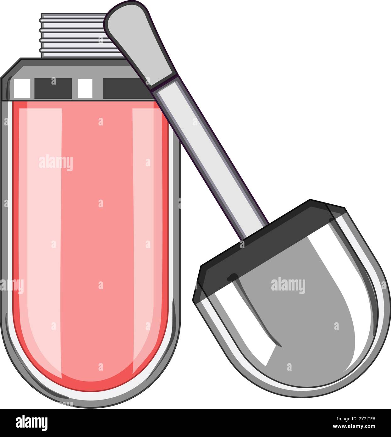 Schiere Lippenglanz Cartoon Vektor Illustration Stock Vektor