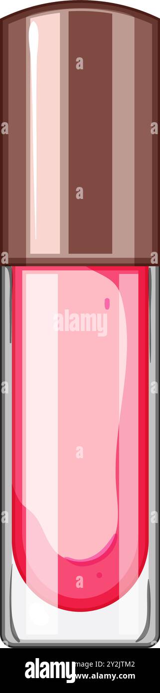 Freie Lip Gloss Cartoon Vektor Illustration Stock Vektor