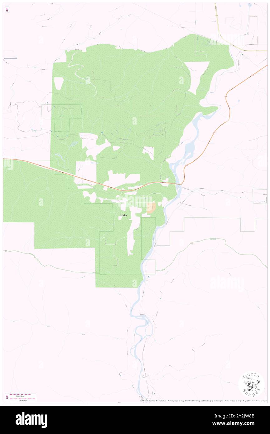 Elwha, Clallam County, USA, USA, Washington, n 48 3' 38'', S 123 35' 39'', Karte, Cartascapes Map, veröffentlicht 2024. Erkunden Sie Cartascapes, eine Karte, die die vielfältigen Landschaften, Kulturen und Ökosysteme der Erde enthüllt. Reisen Sie durch Zeit und Raum und entdecken Sie die Verflechtungen der Vergangenheit, Gegenwart und Zukunft unseres Planeten. Stockfoto