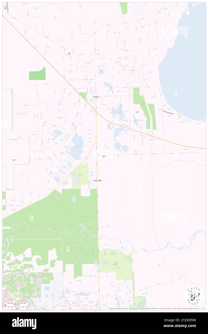 Buda, Seminole County, USA, USA, Florida, n 28 42' 49'', S 81 6' 40'', Karte, Cartascapes Map, veröffentlicht 2024. Erkunden Sie Cartascapes, eine Karte, die die vielfältigen Landschaften, Kulturen und Ökosysteme der Erde enthüllt. Reisen Sie durch Zeit und Raum und entdecken Sie die Verflechtungen der Vergangenheit, Gegenwart und Zukunft unseres Planeten. Stockfoto