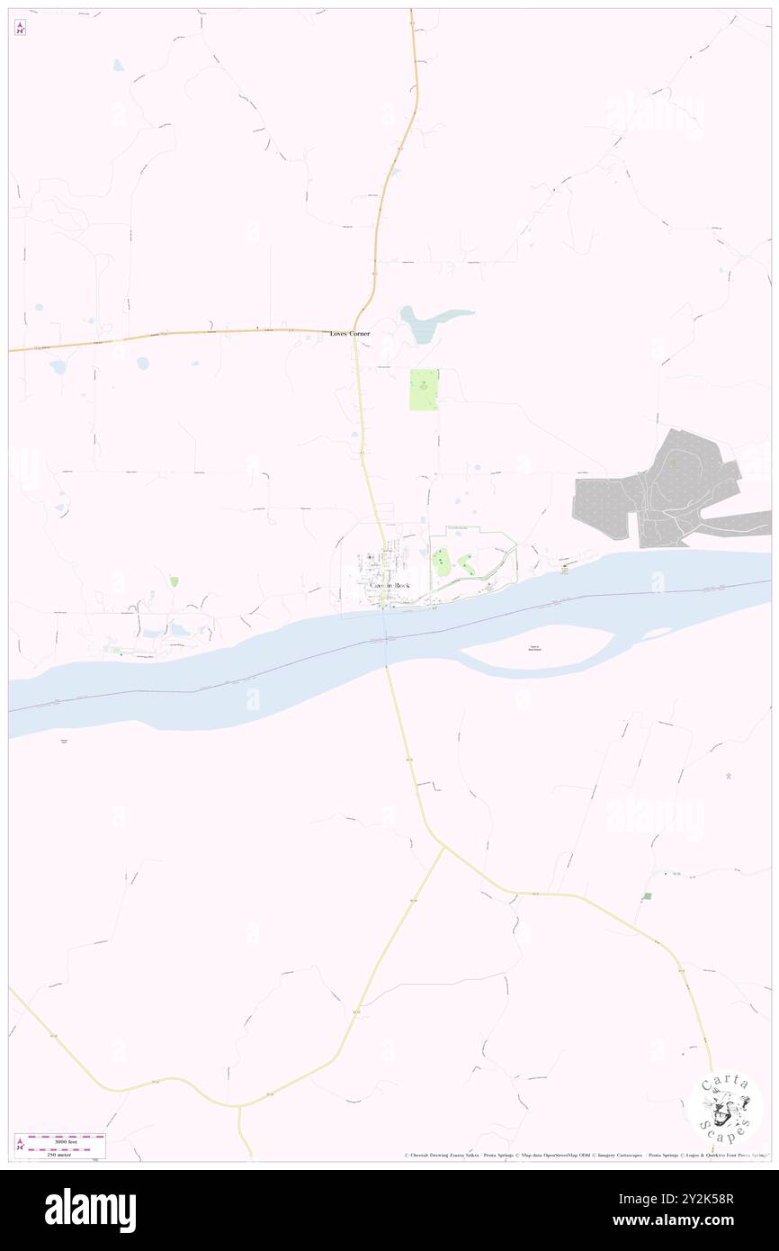 Cave-in-Rock, Hardin County, USA, USA, Illinois, n 37 28' 9'', S 88 9' 55'', Karte, Cartascapes Map, veröffentlicht 2024. Erkunden Sie Cartascapes, eine Karte, die die vielfältigen Landschaften, Kulturen und Ökosysteme der Erde enthüllt. Reisen Sie durch Zeit und Raum und entdecken Sie die Verflechtungen der Vergangenheit, Gegenwart und Zukunft unseres Planeten. Stockfoto