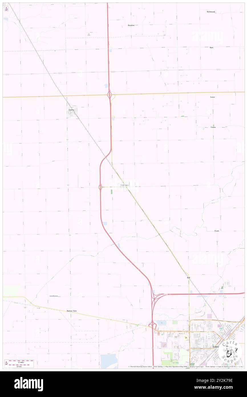 Hartsburg, Logan County, USA, USA, Illinois, n 40 15' 3'', S 89 26' 27'', Karte, Cartascapes Map, veröffentlicht 2024. Erkunden Sie Cartascapes, eine Karte, die die vielfältigen Landschaften, Kulturen und Ökosysteme der Erde enthüllt. Reisen Sie durch Zeit und Raum und entdecken Sie die Verflechtungen der Vergangenheit, Gegenwart und Zukunft unseres Planeten. Stockfoto