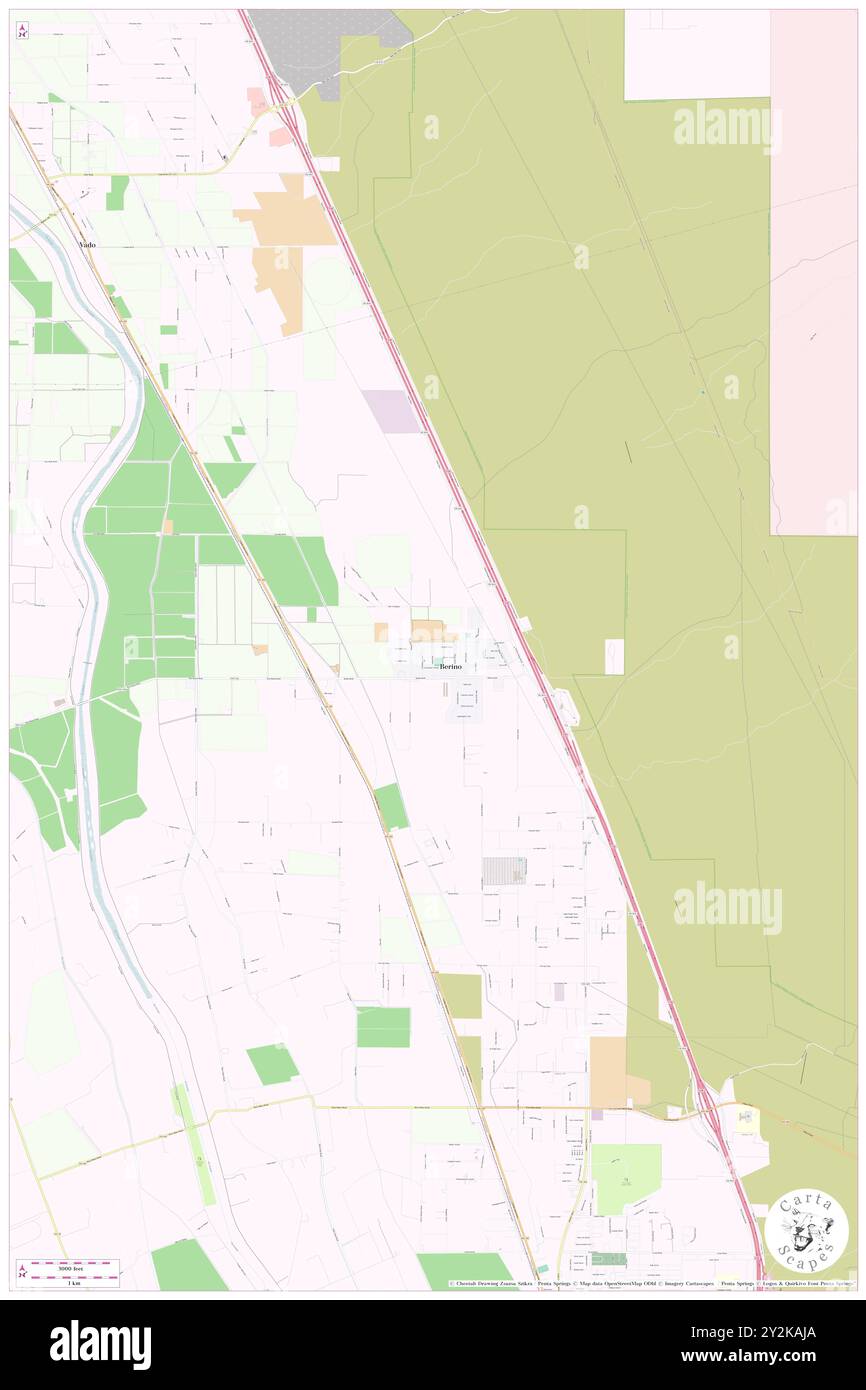 Berino, Doña Ana County, USA, USA, New Mexico, n 32 4' 15'', S 106 37' 16'', Karte, Cartascapes Map, veröffentlicht 2024. Erkunden Sie Cartascapes, eine Karte, die die vielfältigen Landschaften, Kulturen und Ökosysteme der Erde enthüllt. Reisen Sie durch Zeit und Raum und entdecken Sie die Verflechtungen der Vergangenheit, Gegenwart und Zukunft unseres Planeten. Stockfoto