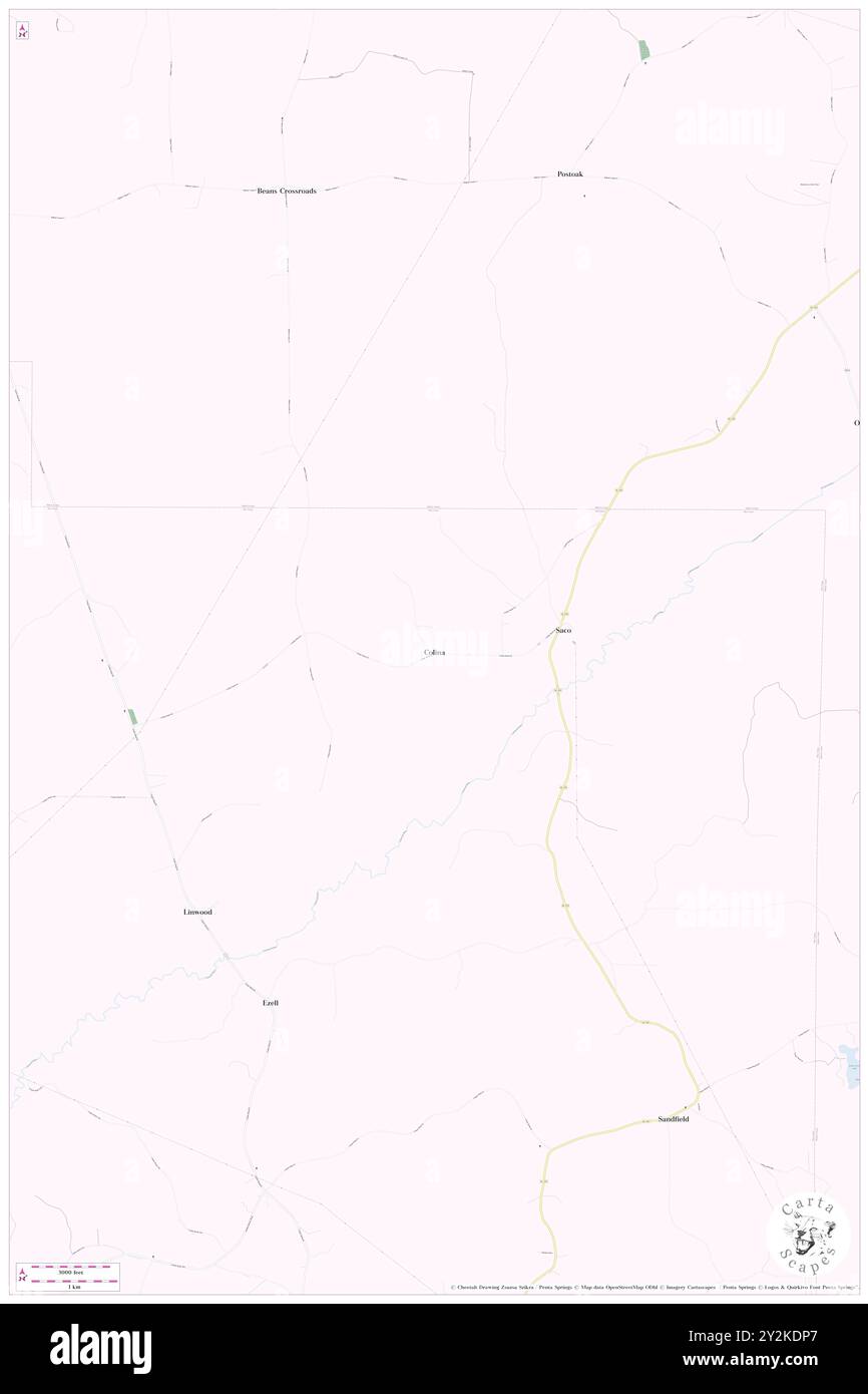 Colina, Pike County, USA, USA, Alabama, n 31 57' 10'', S 85 50' 9'', Karte, Cartascapes Map, veröffentlicht 2024. Erkunden Sie Cartascapes, eine Karte, die die vielfältigen Landschaften, Kulturen und Ökosysteme der Erde enthüllt. Reisen Sie durch Zeit und Raum und entdecken Sie die Verflechtungen der Vergangenheit, Gegenwart und Zukunft unseres Planeten. Stockfoto