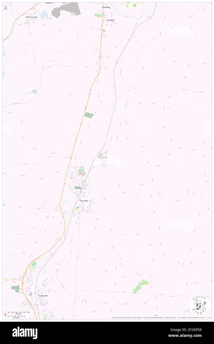 Ironspot, Muskingum County, USA, USA, Ohio, n 39 49' 7''', S 82 3' 40'', Karte, Karte, Kartenausgabe 2024. Erkunden Sie Cartascapes, eine Karte, die die vielfältigen Landschaften, Kulturen und Ökosysteme der Erde enthüllt. Reisen Sie durch Zeit und Raum und entdecken Sie die Verflechtungen der Vergangenheit, Gegenwart und Zukunft unseres Planeten. Stockfoto