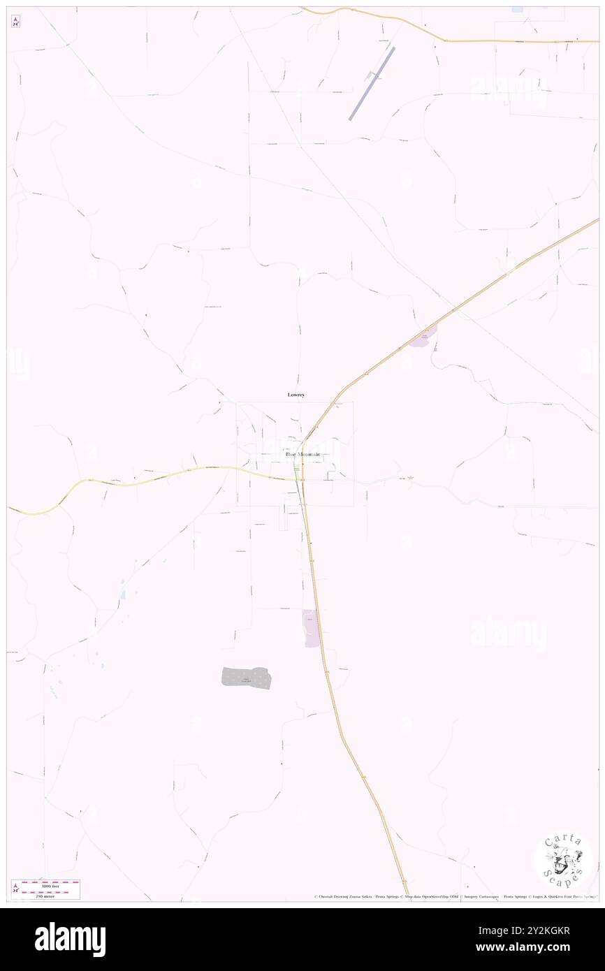 Blue Mountain, Tippah County, USA, USA, Mississippi, n 34 40' 15'', S 89 1' 35'', Karte, Cartascapes Map, veröffentlicht 2024. Erkunden Sie Cartascapes, eine Karte, die die vielfältigen Landschaften, Kulturen und Ökosysteme der Erde enthüllt. Reisen Sie durch Zeit und Raum und entdecken Sie die Verflechtungen der Vergangenheit, Gegenwart und Zukunft unseres Planeten. Stockfoto