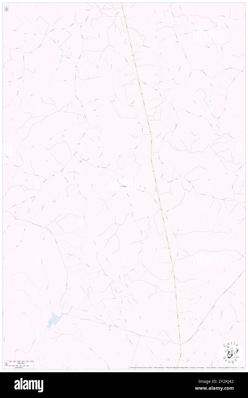 CHAP, Appomattox County, USA, USA, Virginia, n 37 15' 16'', S 78 49' 53'', Karte, Cartascapes Map, veröffentlicht 2024. Erkunden Sie Cartascapes, eine Karte, die die vielfältigen Landschaften, Kulturen und Ökosysteme der Erde enthüllt. Reisen Sie durch Zeit und Raum und entdecken Sie die Verflechtungen der Vergangenheit, Gegenwart und Zukunft unseres Planeten. Stockfoto