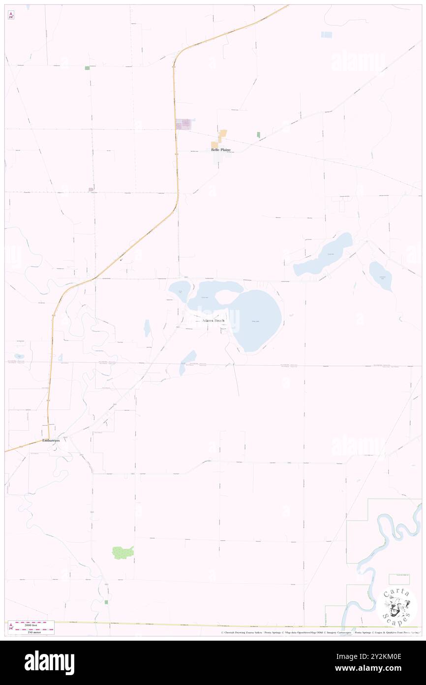 Adams Beach, Shawano County, USA, USA, Wisconsin, n 44 41' 9'', S 88 40' 5'', MAP, Cartascapes Map, veröffentlicht 2024. Erkunden Sie Cartascapes, eine Karte, die die vielfältigen Landschaften, Kulturen und Ökosysteme der Erde enthüllt. Reisen Sie durch Zeit und Raum und entdecken Sie die Verflechtungen der Vergangenheit, Gegenwart und Zukunft unseres Planeten. Stockfoto