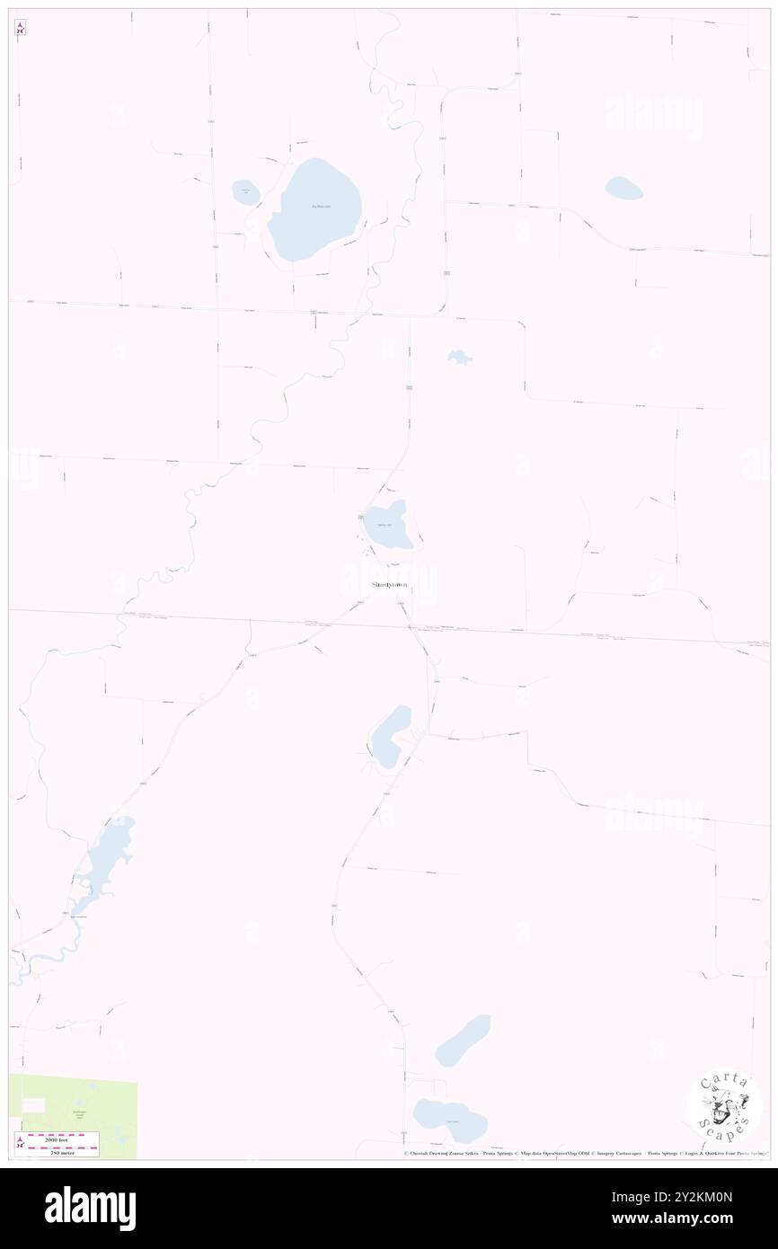 Shantytown, Marathon County, USA, USA, Wisconsin, n 44 41' 15'', S 89 25' 26'', Karte, Cartascapes Map, veröffentlicht 2024. Erkunden Sie Cartascapes, eine Karte, die die vielfältigen Landschaften, Kulturen und Ökosysteme der Erde enthüllt. Reisen Sie durch Zeit und Raum und entdecken Sie die Verflechtungen der Vergangenheit, Gegenwart und Zukunft unseres Planeten. Stockfoto