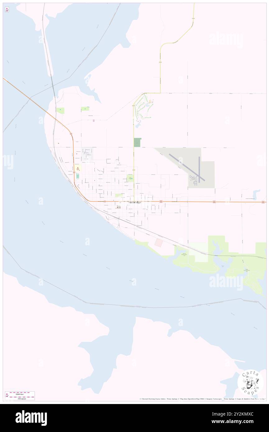 Mobridge, Walworth County, USA, Vereinigte Staaten, South Dakota, n 45 32' 13'', S 100 25' 40'', Karte, Cartascapes Map, veröffentlicht 2024. Erkunden Sie Cartascapes, eine Karte, die die vielfältigen Landschaften, Kulturen und Ökosysteme der Erde enthüllt. Reisen Sie durch Zeit und Raum und entdecken Sie die Verflechtungen der Vergangenheit, Gegenwart und Zukunft unseres Planeten. Stockfoto