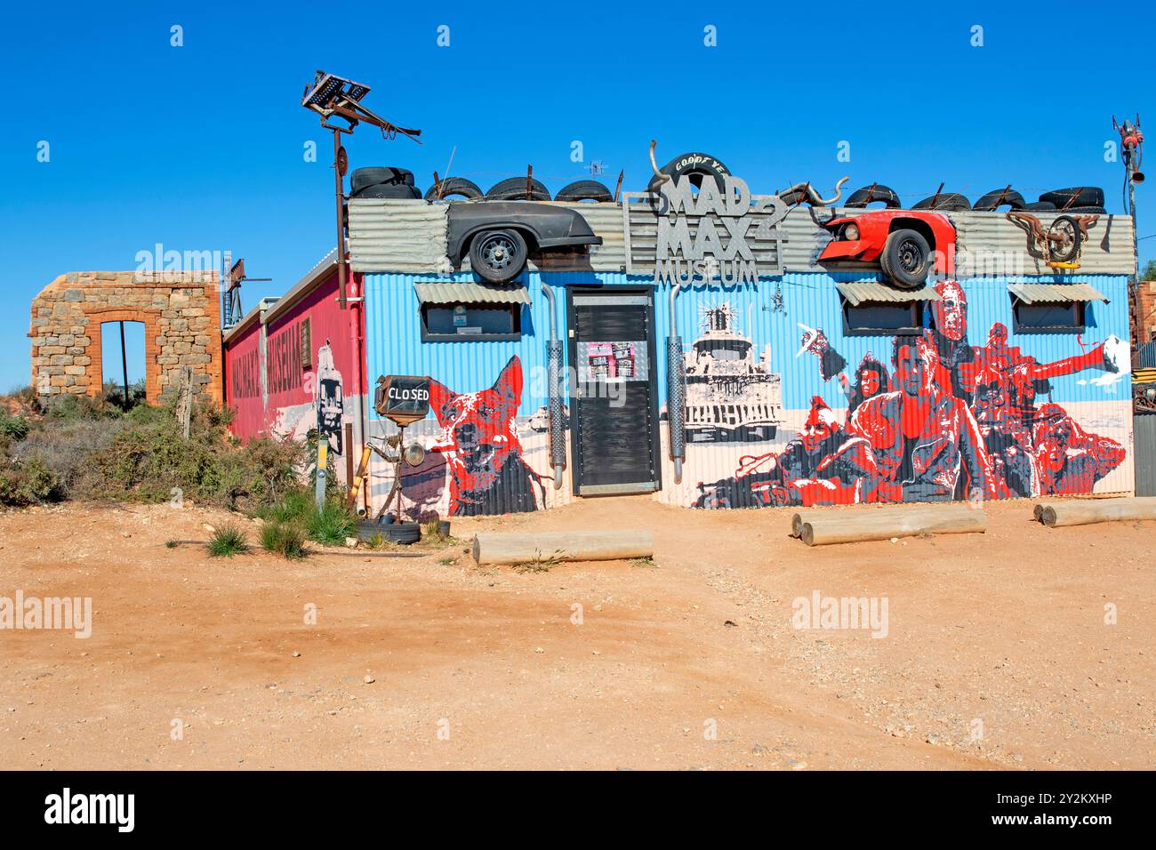 Das Mad Max 2 Museum in Silverton Stockfoto