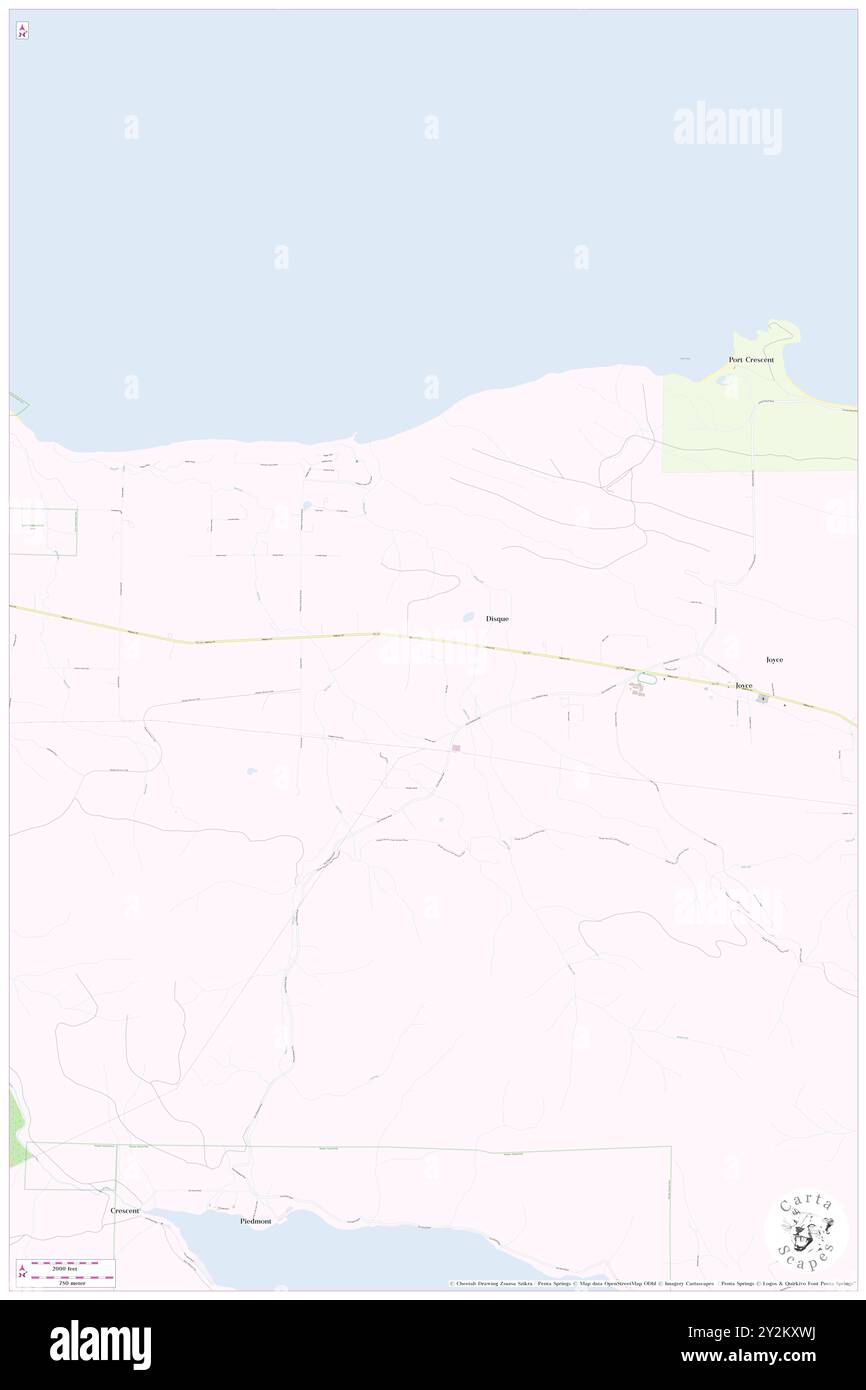 Disque, Clallam County, USA, USA, Washington, n 48 8' 20'', S 123 46' 13'', Karte, Cartascapes Map, veröffentlicht 2024. Erkunden Sie Cartascapes, eine Karte, die die vielfältigen Landschaften, Kulturen und Ökosysteme der Erde enthüllt. Reisen Sie durch Zeit und Raum und entdecken Sie die Verflechtungen der Vergangenheit, Gegenwart und Zukunft unseres Planeten. Stockfoto