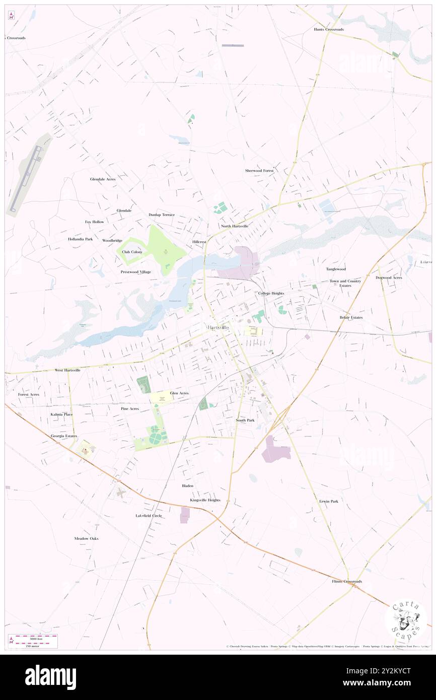 Hartsville, Darlington County, USA, Vereinigte Staaten, South Carolina, n 34 22' 26'', S 80 4' 24'', Karte, Cartascapes Map, veröffentlicht 2024. Erkunden Sie Cartascapes, eine Karte, die die vielfältigen Landschaften, Kulturen und Ökosysteme der Erde enthüllt. Reisen Sie durch Zeit und Raum und entdecken Sie die Verflechtungen der Vergangenheit, Gegenwart und Zukunft unseres Planeten. Stockfoto