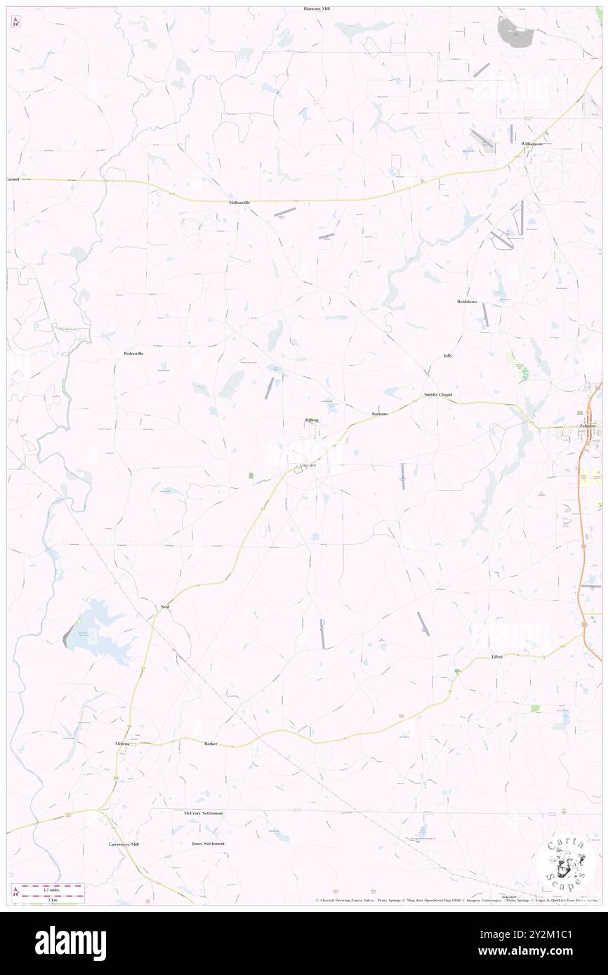 Concord, Sumter County, USA, USA, Georgia, n 32 8' 24'', S 84 22' 52'', Karte, Cartascapes Map, veröffentlicht 2024. Erkunden Sie Cartascapes, eine Karte, die die vielfältigen Landschaften, Kulturen und Ökosysteme der Erde enthüllt. Reisen Sie durch Zeit und Raum und entdecken Sie die Verflechtungen der Vergangenheit, Gegenwart und Zukunft unseres Planeten. Stockfoto